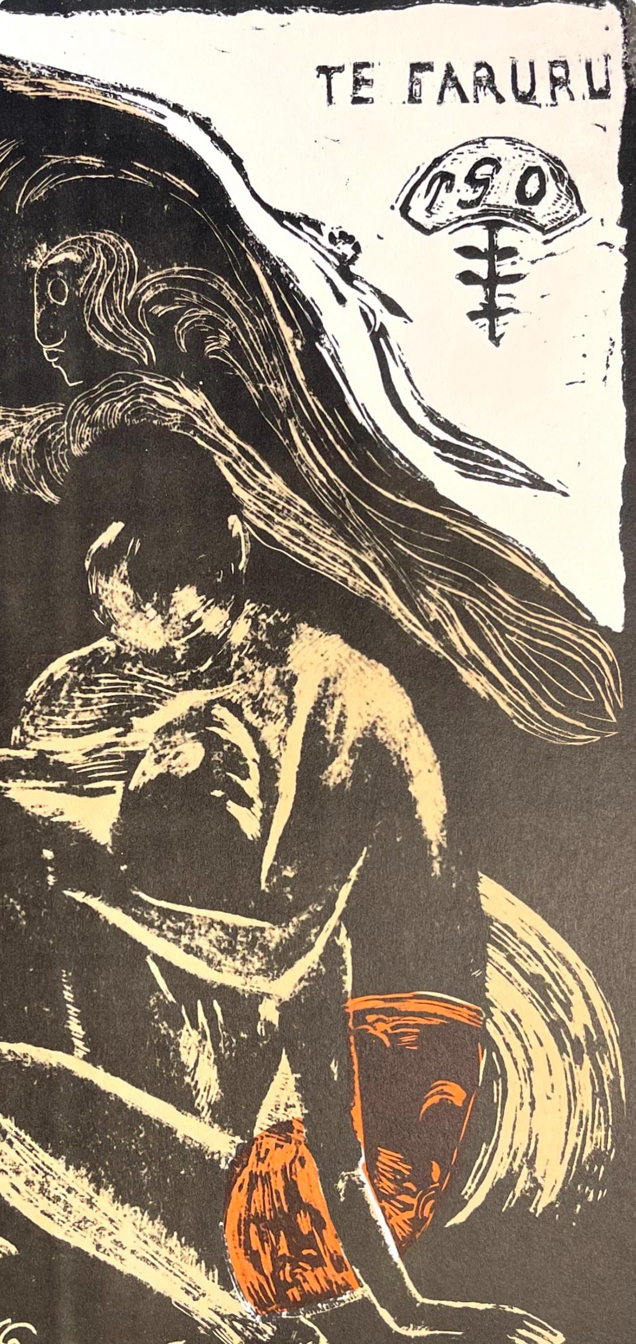 Woodcut - Paul Gauguin - Here We Make Love (Te Faruru) - 3