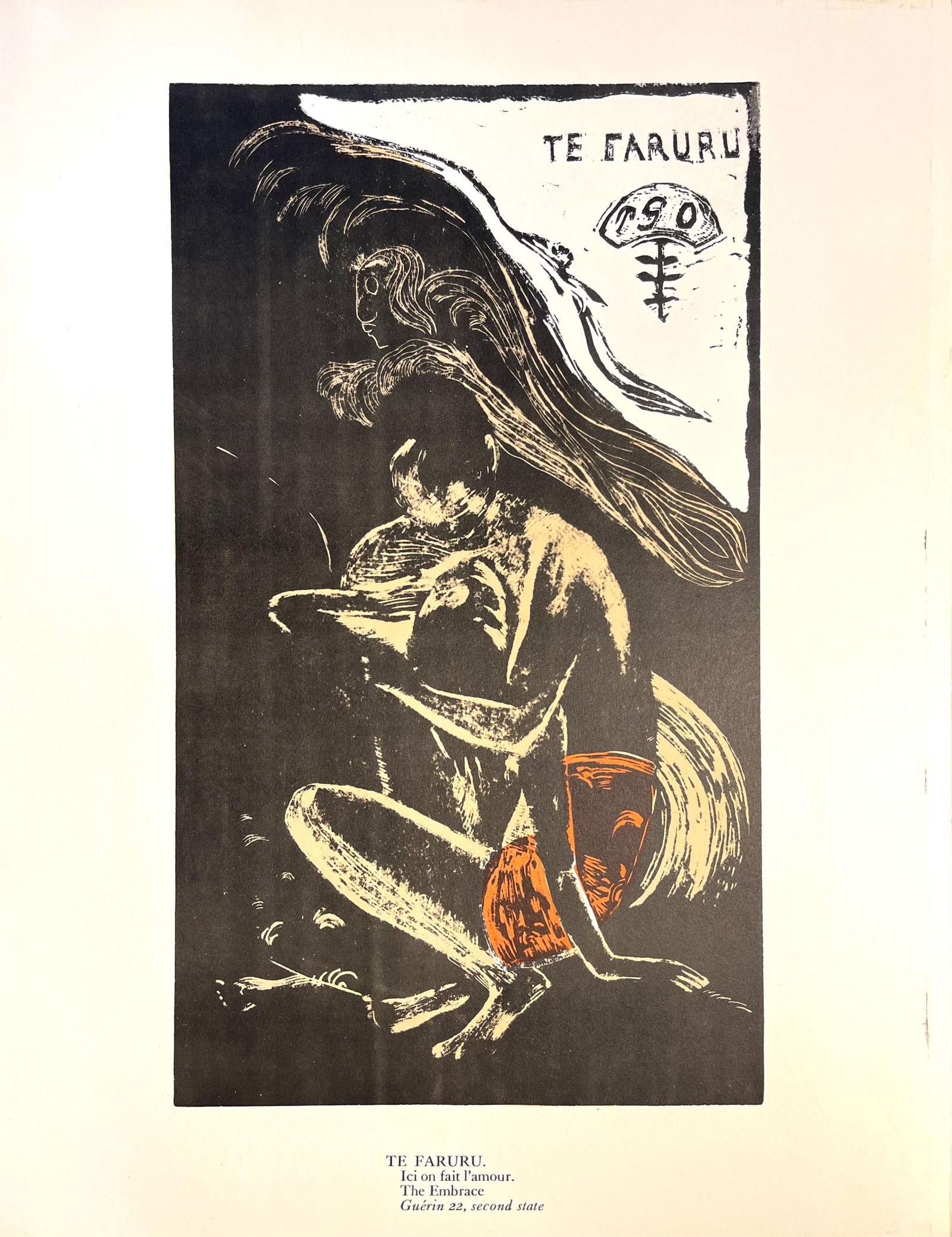 Woodcut - Paul Gauguin - Here We Make Love (Te Faruru) - 5