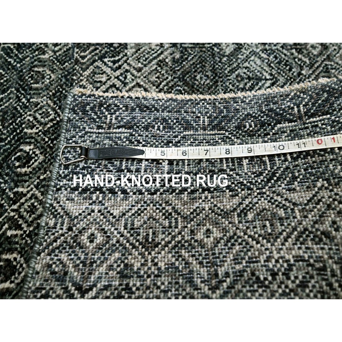 Rug 3'1"x5' Gray Small Repetitive Kohinoor Heritta Hand Knotted Pure Wool - 4