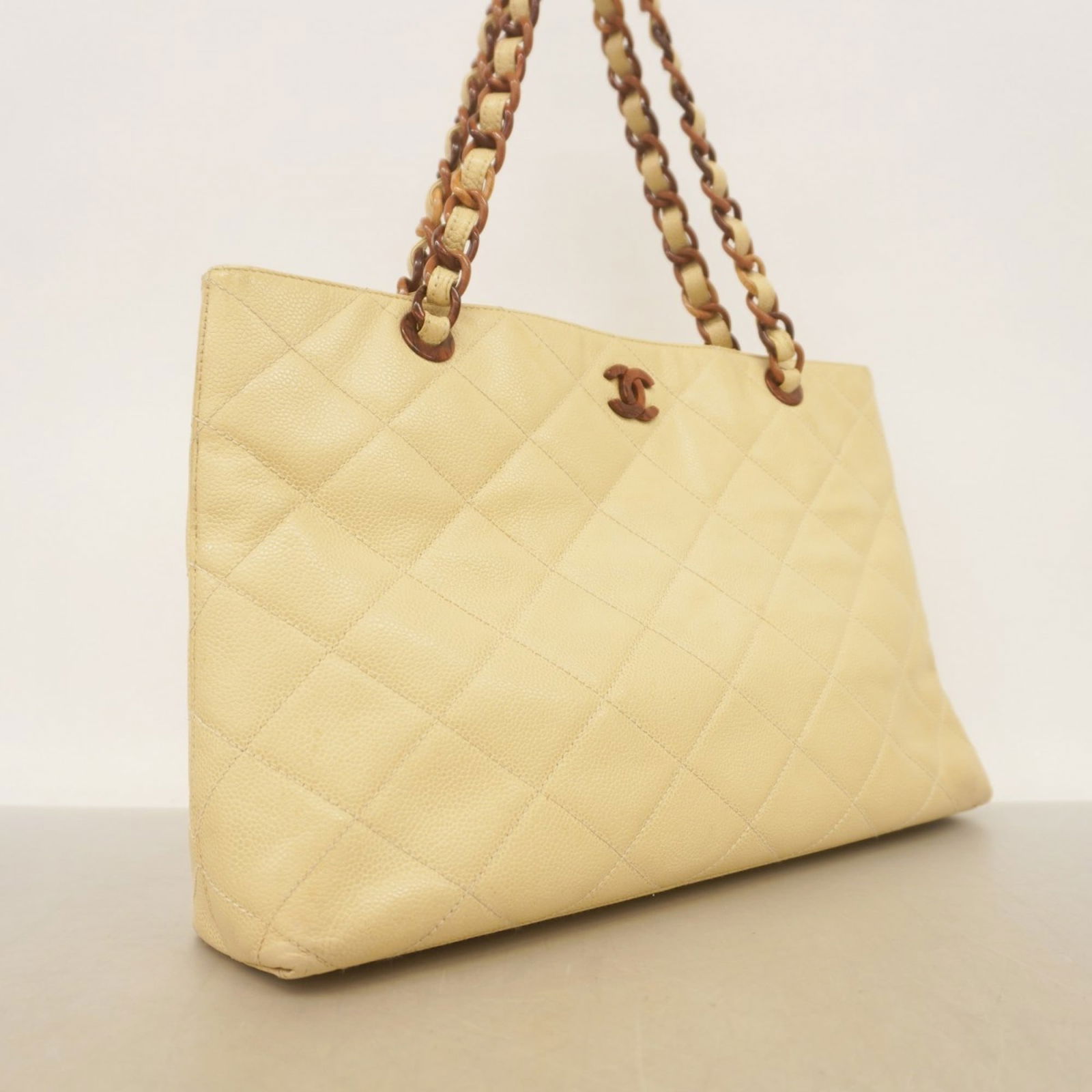Calfskin Chanel Tote Bag Grained - 2