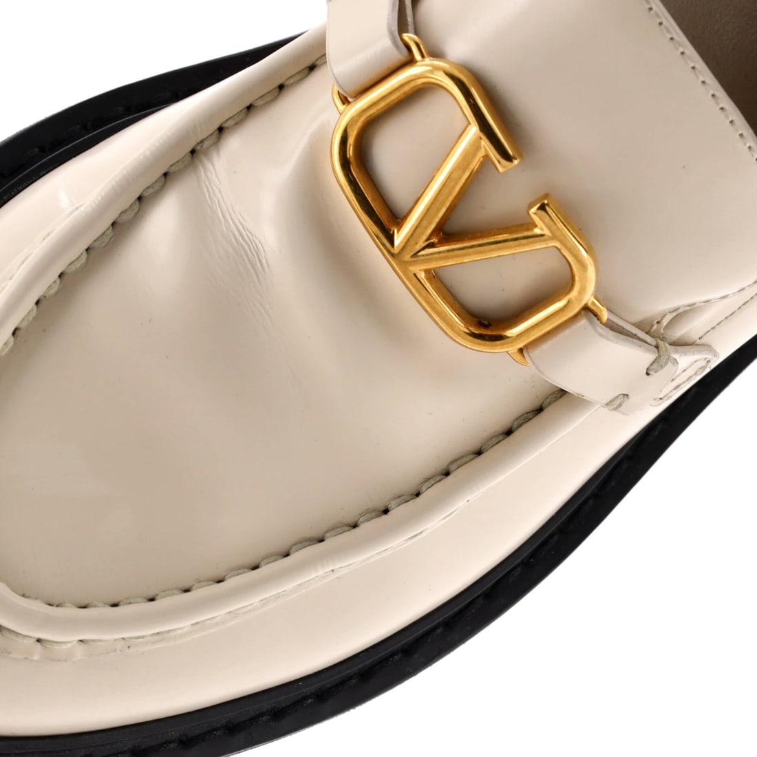 Leather Valentino Garavani Women's VLogo Signature Loafers - 5