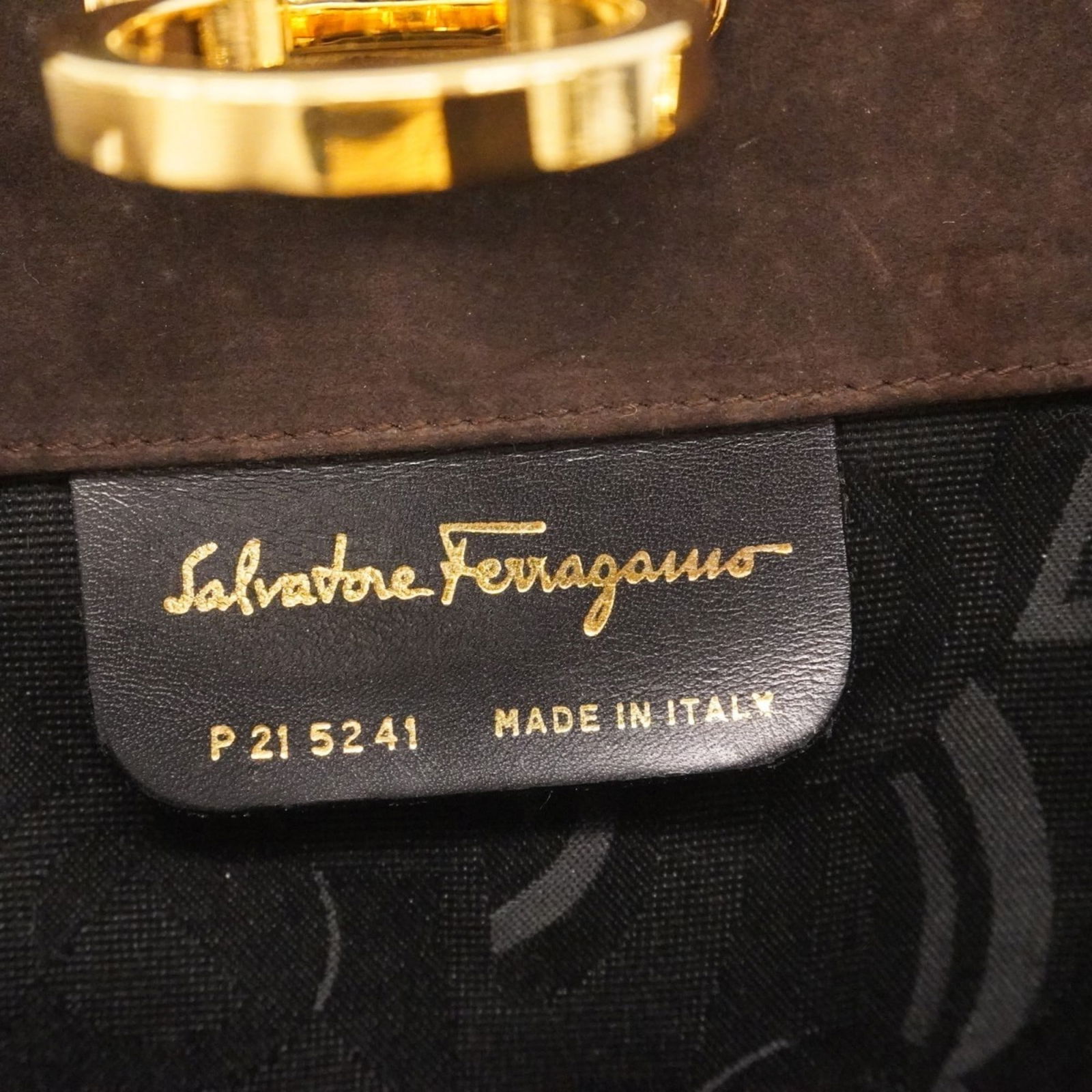 Suede Salvatore Ferragamo Shoulder Bag - 5