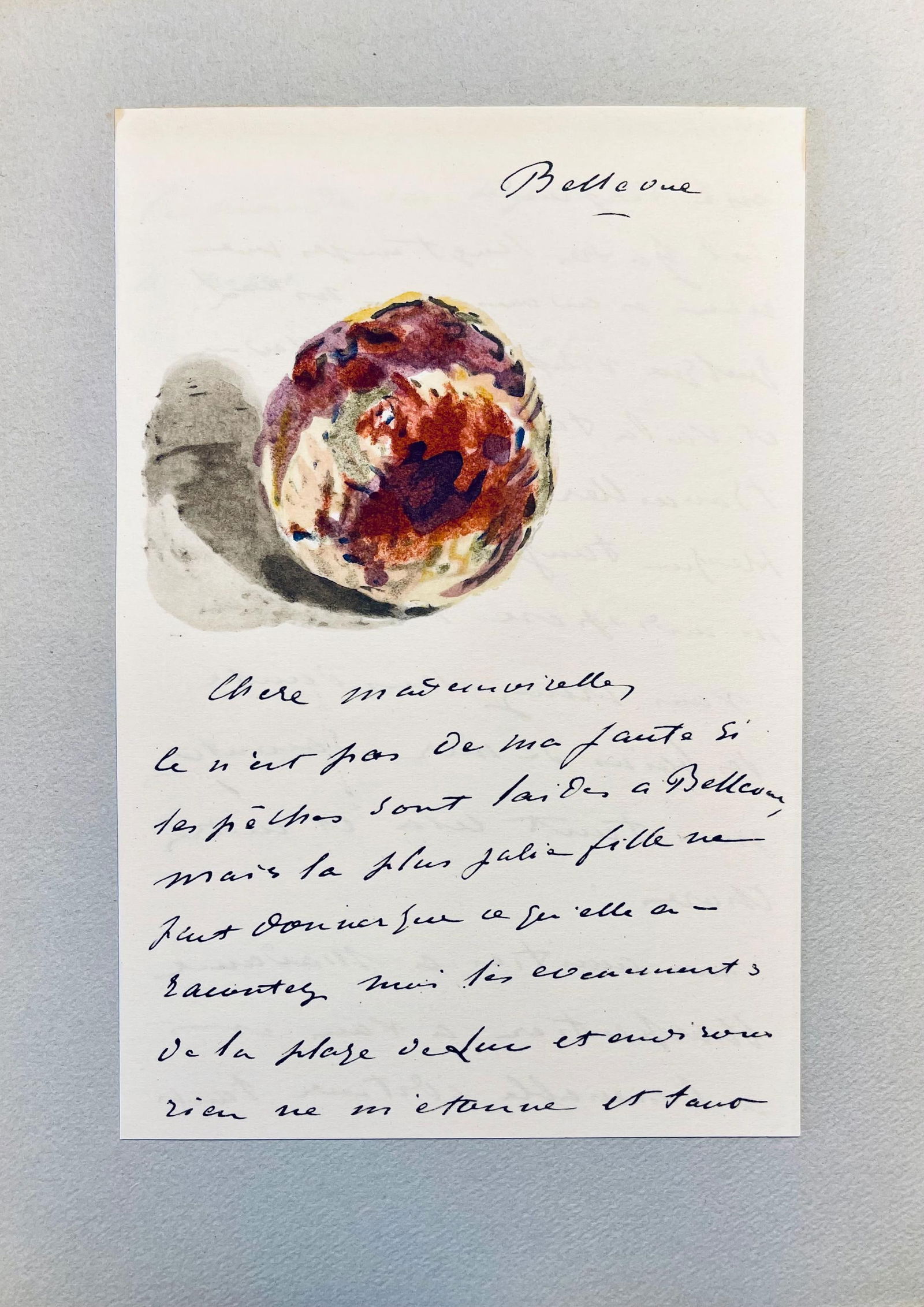 Lithograph - douard Manet - Composition - Letters with Aquarelles - 3