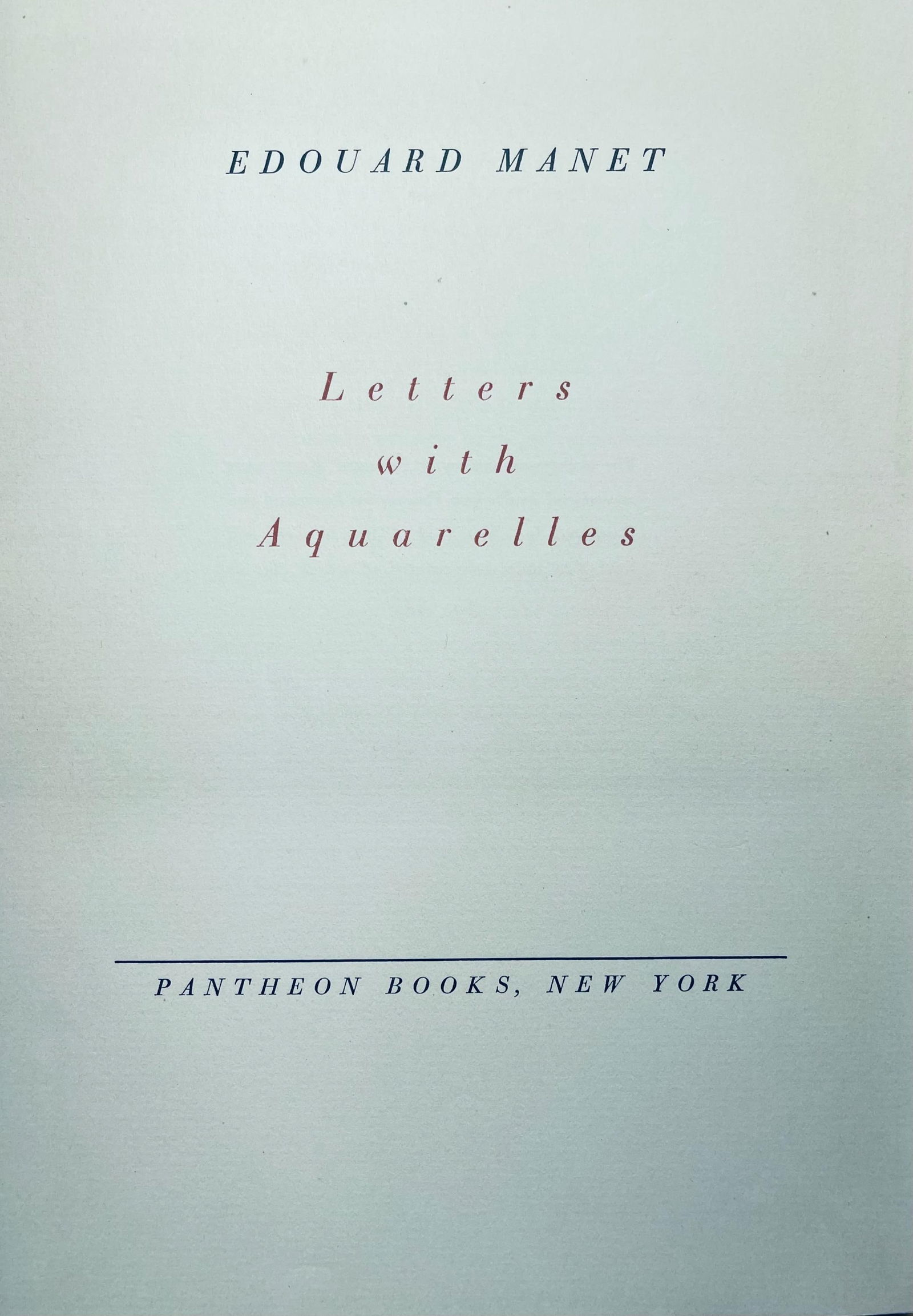 Lithograph - douard Manet - Composition - Letters with Aquarelles - 6