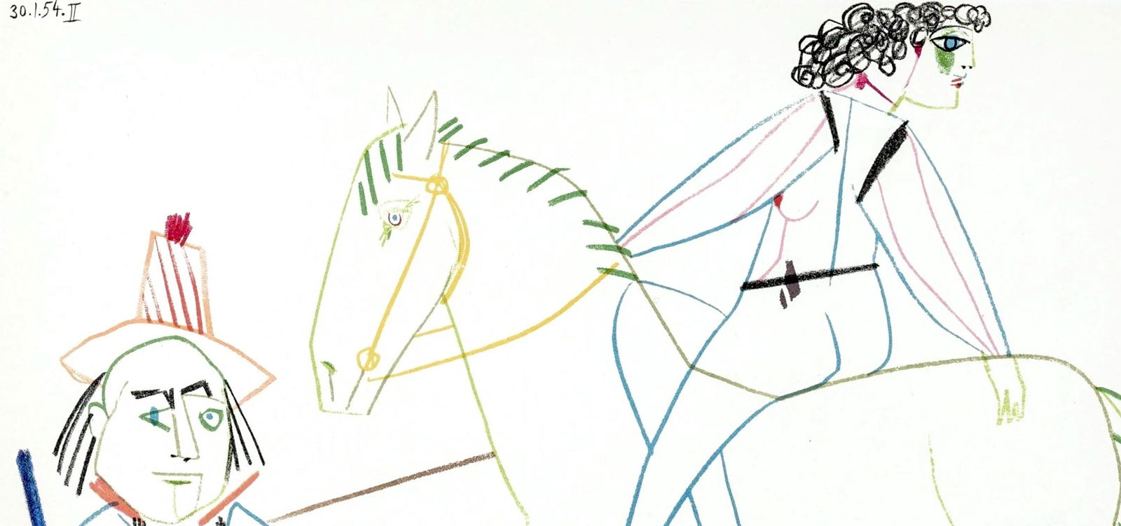 Lithograph - Pablo Picasso - Composition - La Comdie Humaine - Verve - Revue Artistique et Littraire - 2