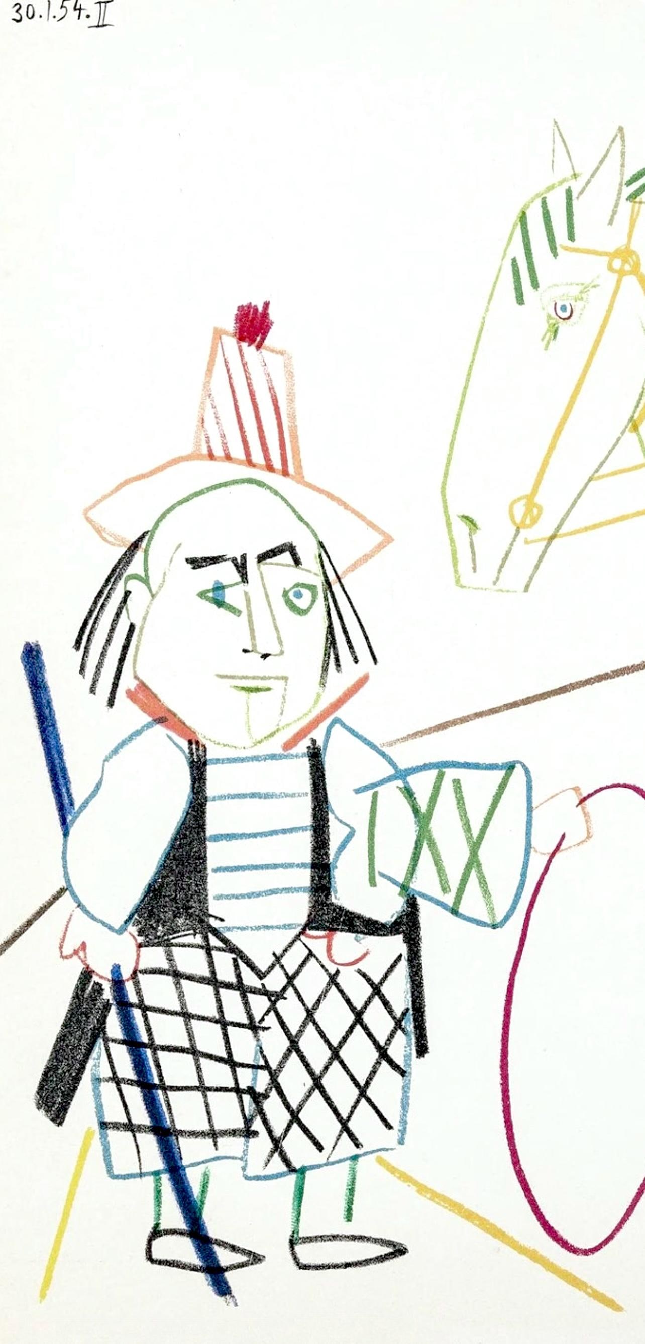 Lithograph - Pablo Picasso - Composition - La Comdie Humaine - Verve - Revue Artistique et Littraire - 3