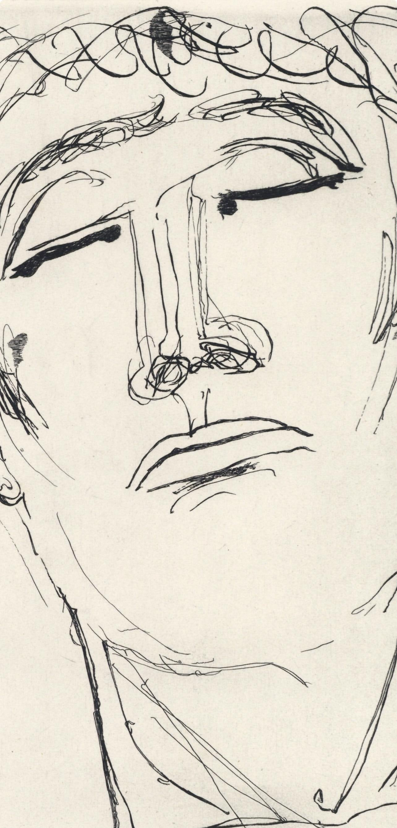 Etching - Henri de Waroquier - Composition - Alternance - 2