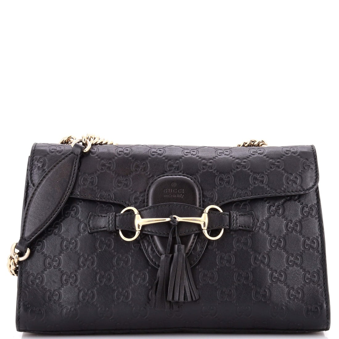 Medium Gucci Emily Chain Flap Bag Guccissima Leather (1 of 8)