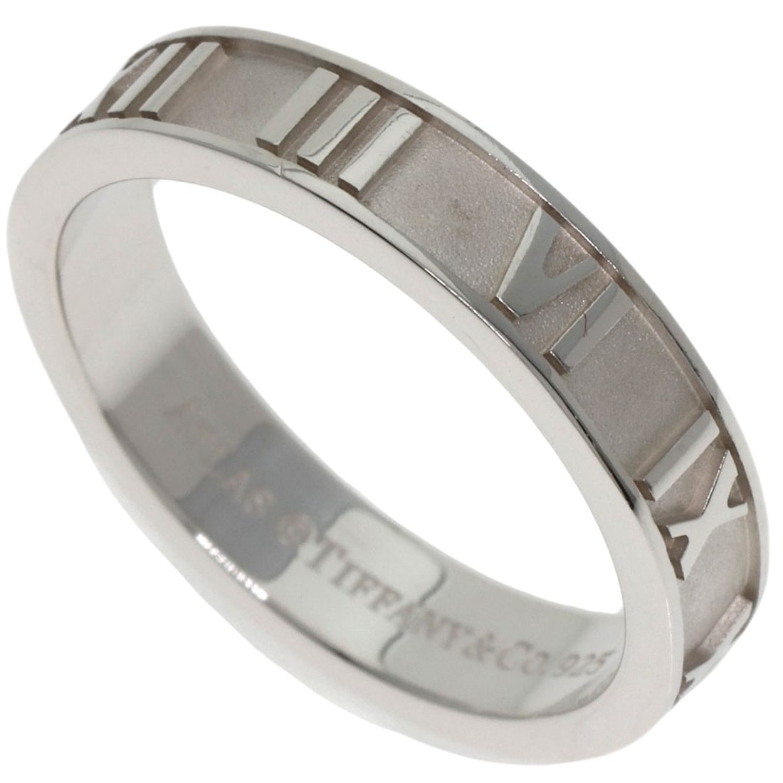Silver TIFFANY&Co. Atlas Narrow Ring (1 of 7)