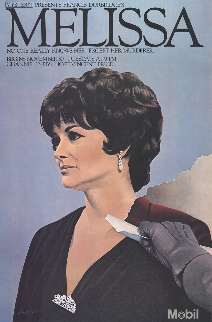 Contemporary RICHARD MANTEL Melissa 46" x 30" Offset Lithograph 1982 (1 of 4)