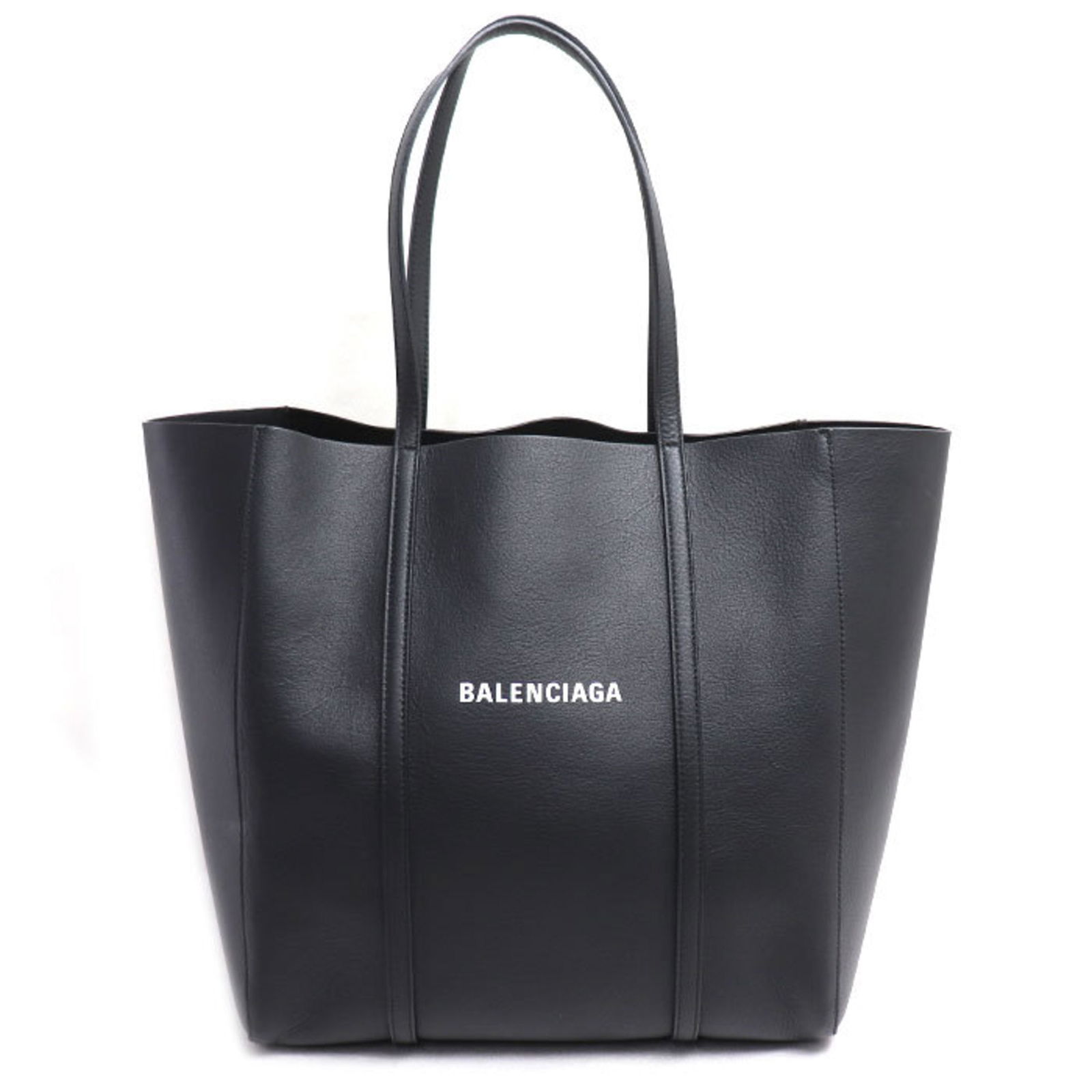 Leather Balenciaga Tote Bag: Leather Balenciaga Tote Bag This listing features Leather Balenciaga Tote Bag. Item specifics are provided below. Item Specifics: Brand: Balenciaga Type: Tote Bag Material: Leather Color: Black