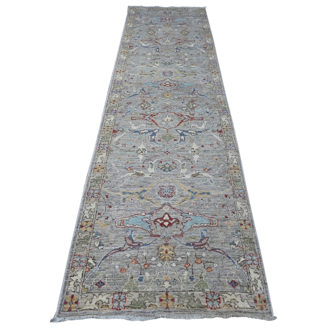 Rug 3'x11'7" Dorian Gray Bidjar Garus Hand Knotted Wool Runner Aryana (1 of 6)