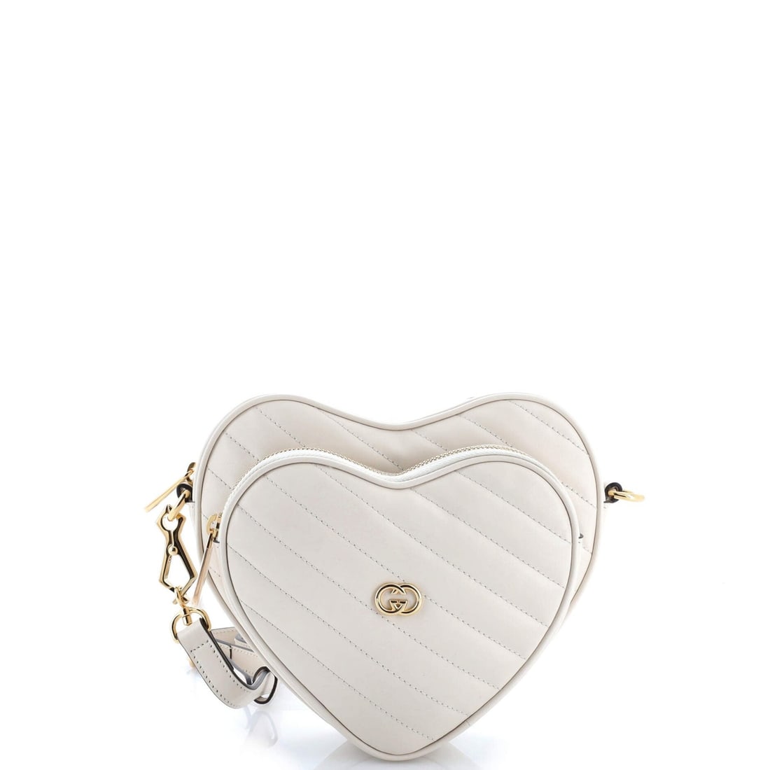 Mini Gucci Interlocking G Heart Shoulder Bag Diagonal Quilted Leather: Mini Gucci Interlocking G Heart Shoulder Bag Diagonal Quilted Leather This listing features Mini Gucci Interlocking G Heart Shoulder Bag Diagonal Quilted Leather. Item specifics are provided below. It