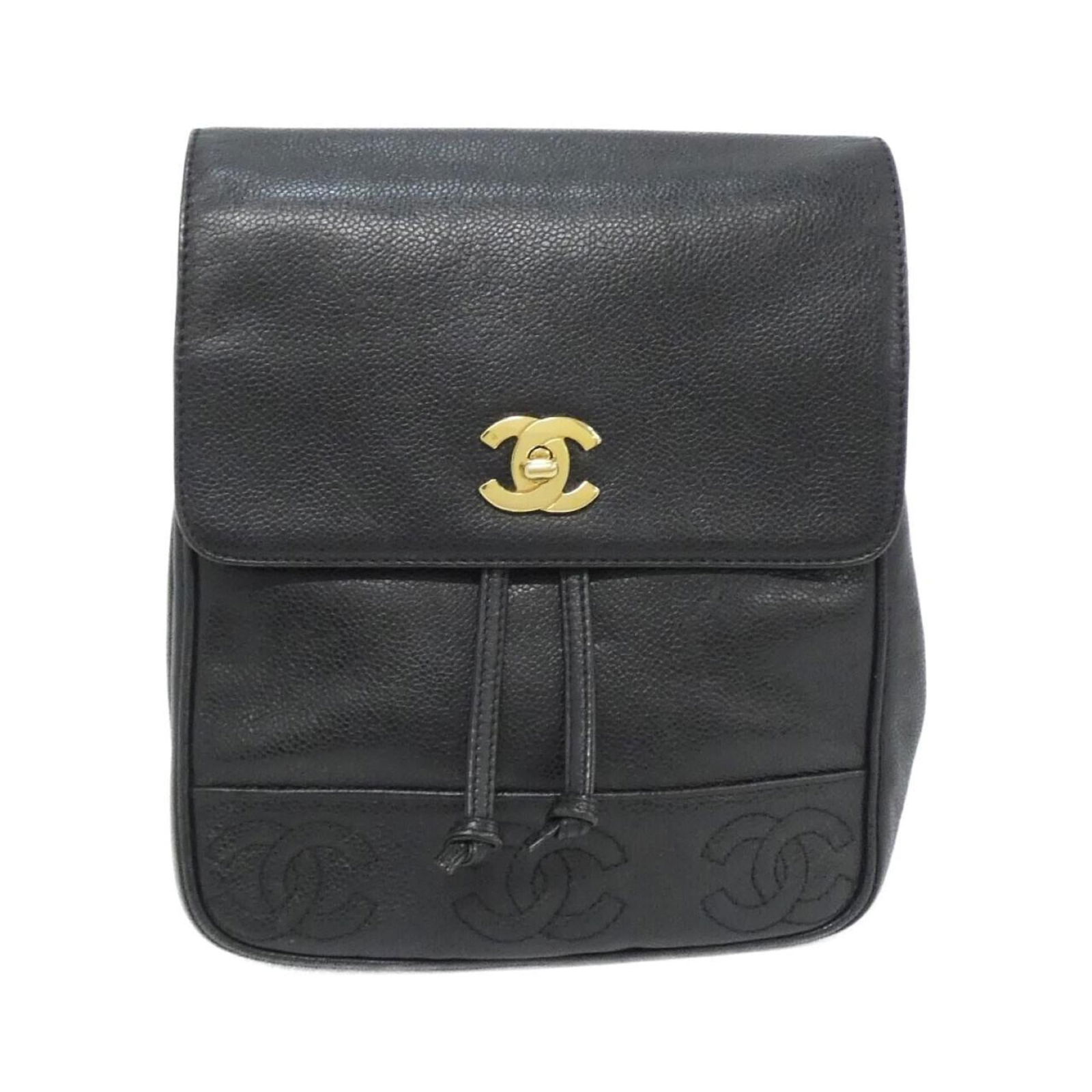 Calfskin Chanel Backpack Grained: Calfskin Chanel Backpack Grained This listing features Calfskin Chanel Backpack Grained. Item specifics are provided below. Item Specifics: Brand: Chanel Type: Backpack Material: Grained Calfskin Colo