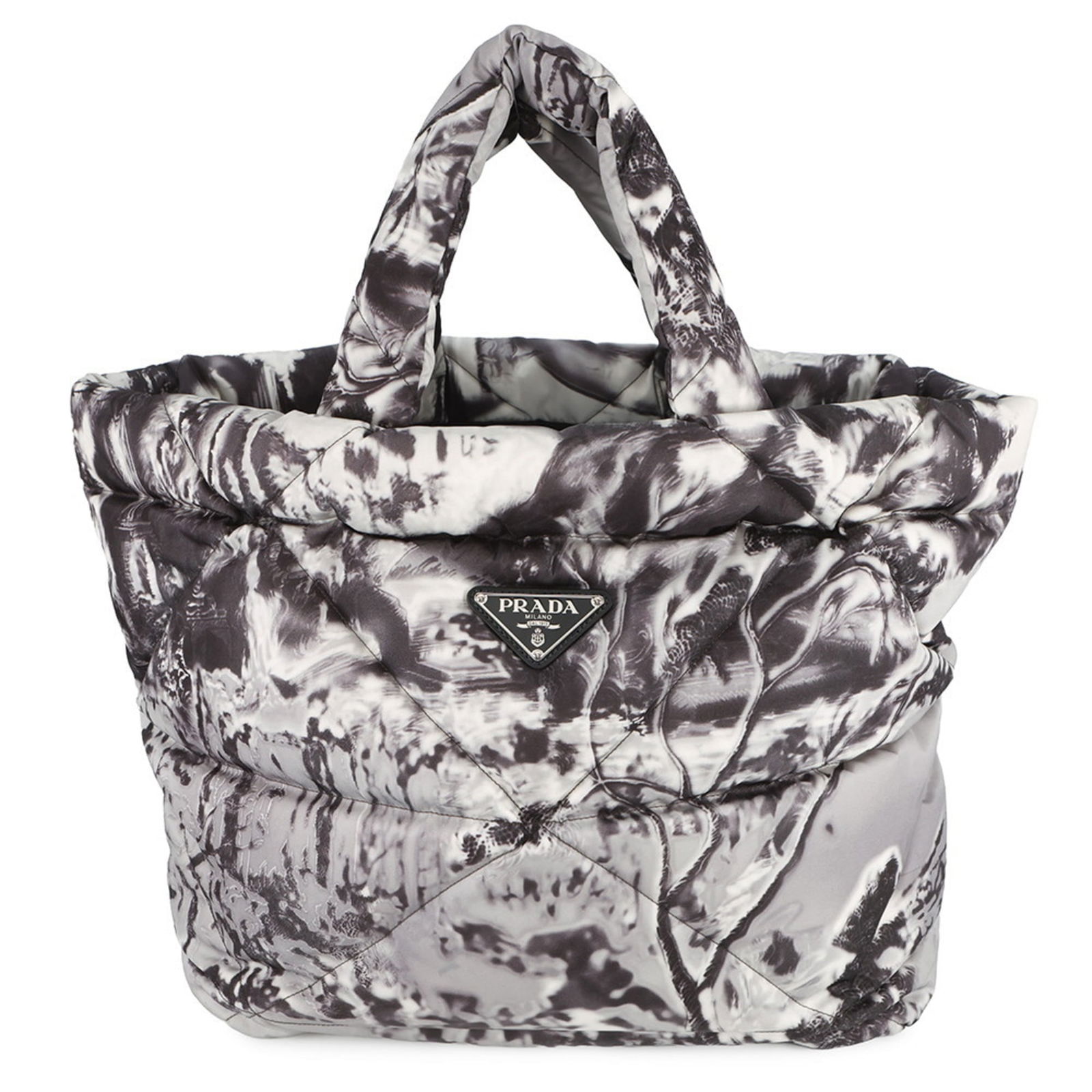 Nylon Prada Tote Bag: Nylon Prada Tote Bag This listing features Nylon Prada Tote Bag. Item specifics are provided below. Item Specifics: Brand: Prada Type: Tote Bag Material: Nylon Color: Gray Gender: Women Size (Hxwxd):