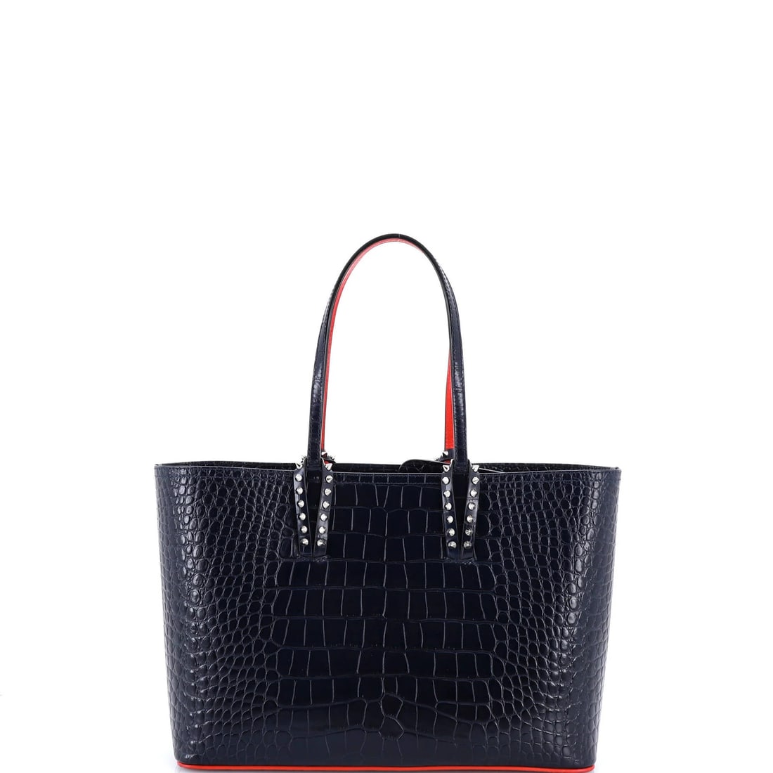 Small Christian Louboutin Cabata East West Tote Crocodile Embossed Leather (1 of 8)