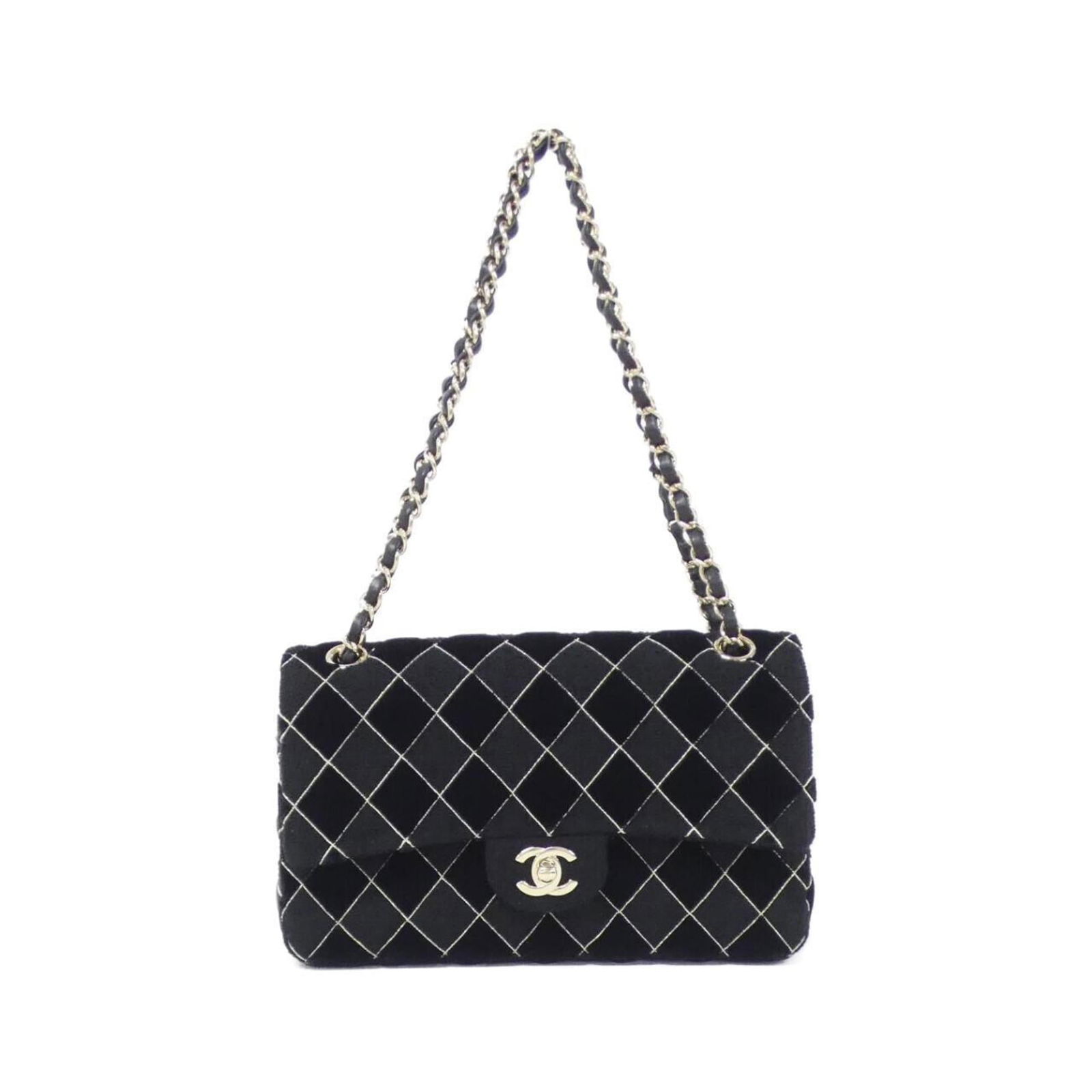 Velvet - Chanel Shoulder Bag Tweed: Velvet - Chanel Shoulder Bag Tweed This listing features Velvet - Chanel Shoulder Bag Tweed. Item specifics are provided below. Item Specifics: Brand: Chanel Type: Shoulder Bag Material: Tweed , Velve
