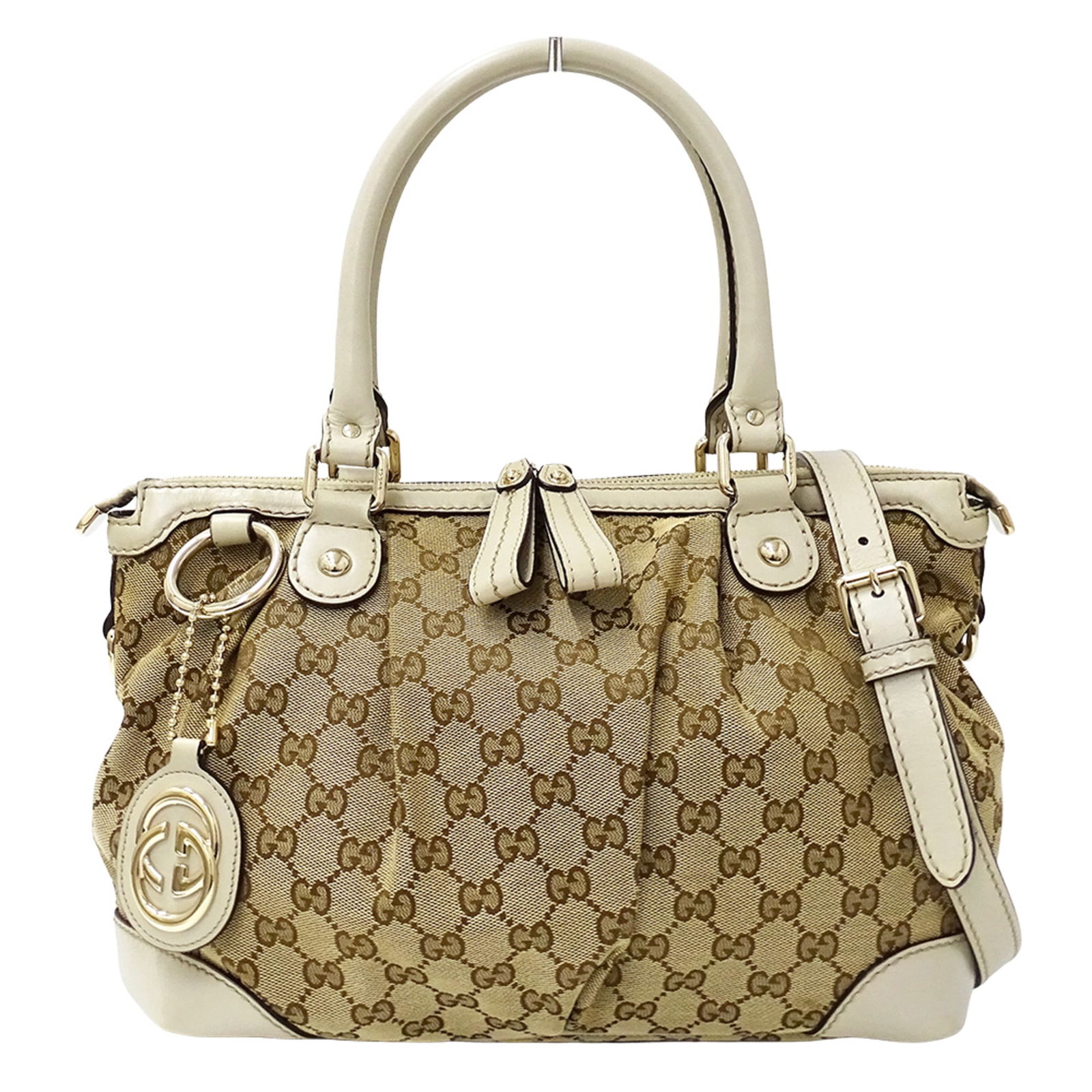 Shoulder Bag Gg Canvas - Gucci Handbag (1 of 15)