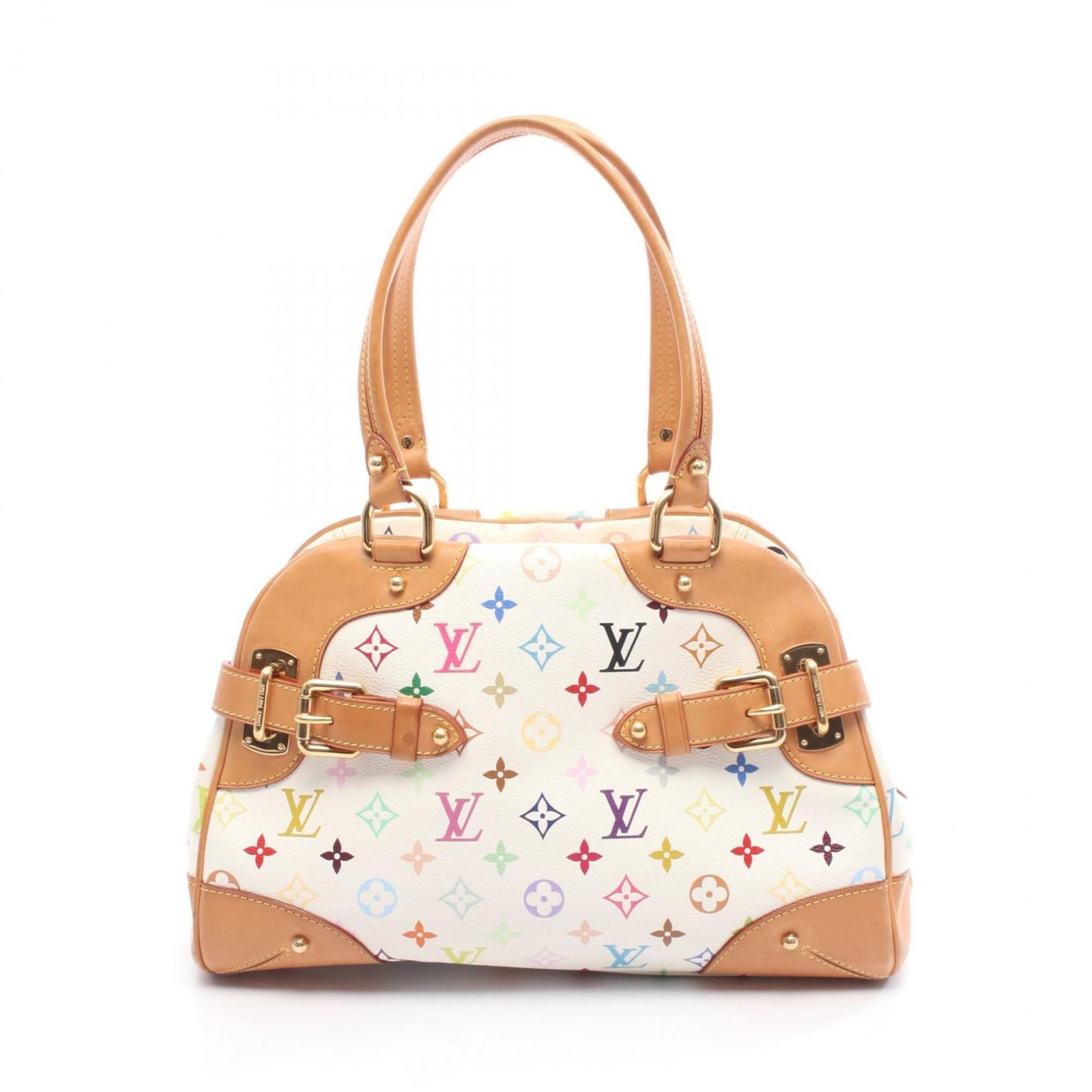 Leather - Louis Vuitton Handbag Coated Canvas - Pvc - Monogram Multicolore (1 of 11)