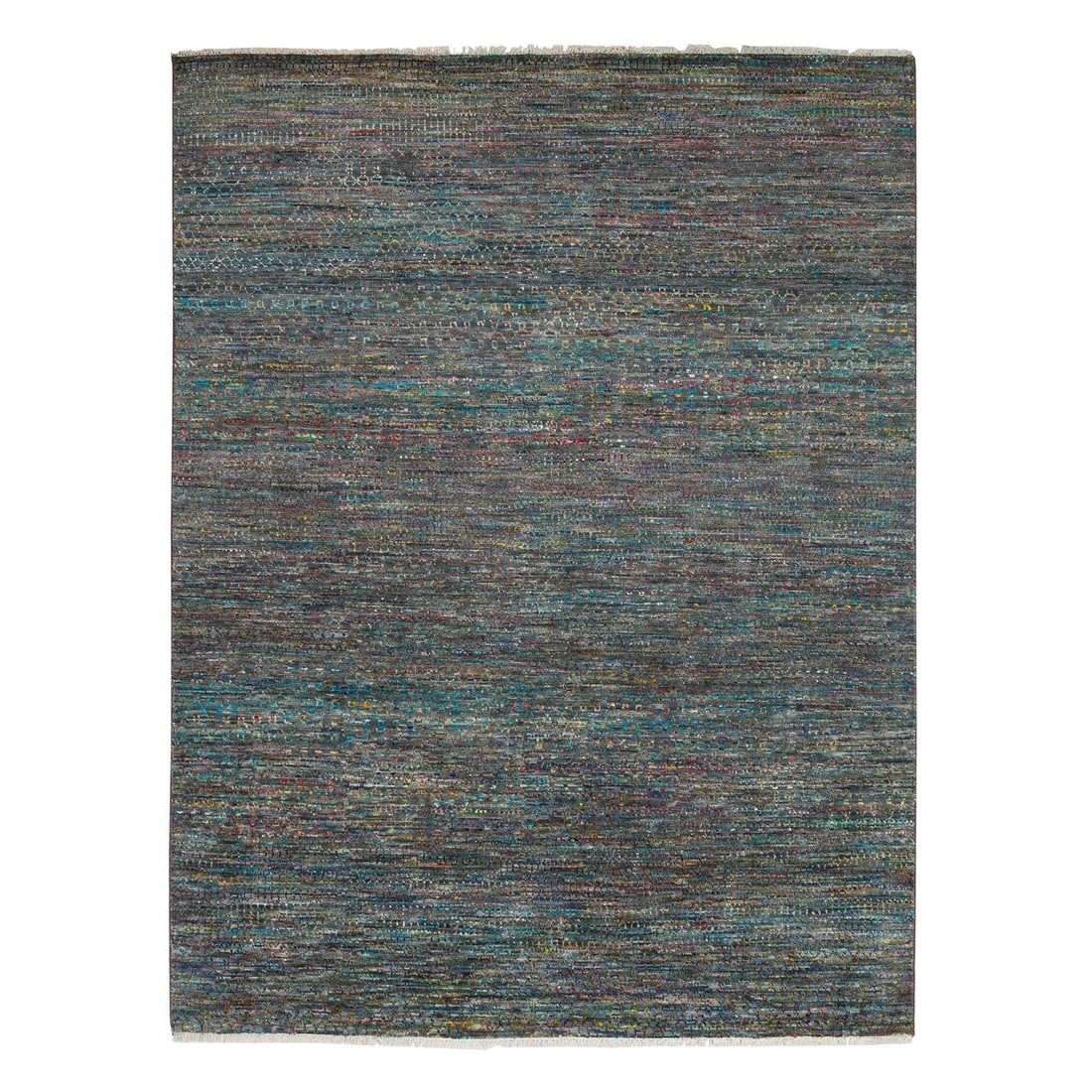 Rug 8'x10'2" Colorful Modern Striae Design Wool and Silk Hand Knotted: Rug 8'x10'2" Colorful Modern Striae Design Wool and Silk Hand Knotted This listing features Rug 8'x10'2" Colorful Modern Striae Design Wool and Silk Hand Knotted. Item specifics are provided below. It