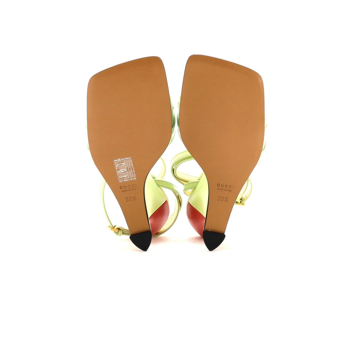 Leather Gucci Women's Snake Head Wedge Sandals - 4