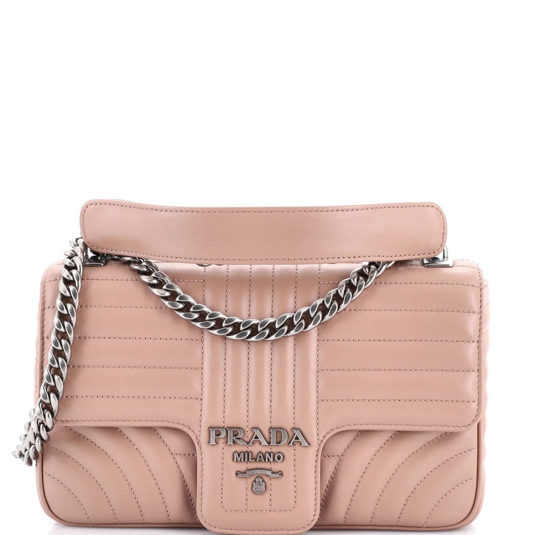Medium Prada Chain Flap Shoulder Bag Diagramme Quilted Leather: Medium Prada Chain Flap Shoulder Bag Diagramme Quilted Leather This listing features Medium Prada Chain Flap Shoulder Bag Diagramme Quilted Leather. Item specifics are provided below. Item Specifics: