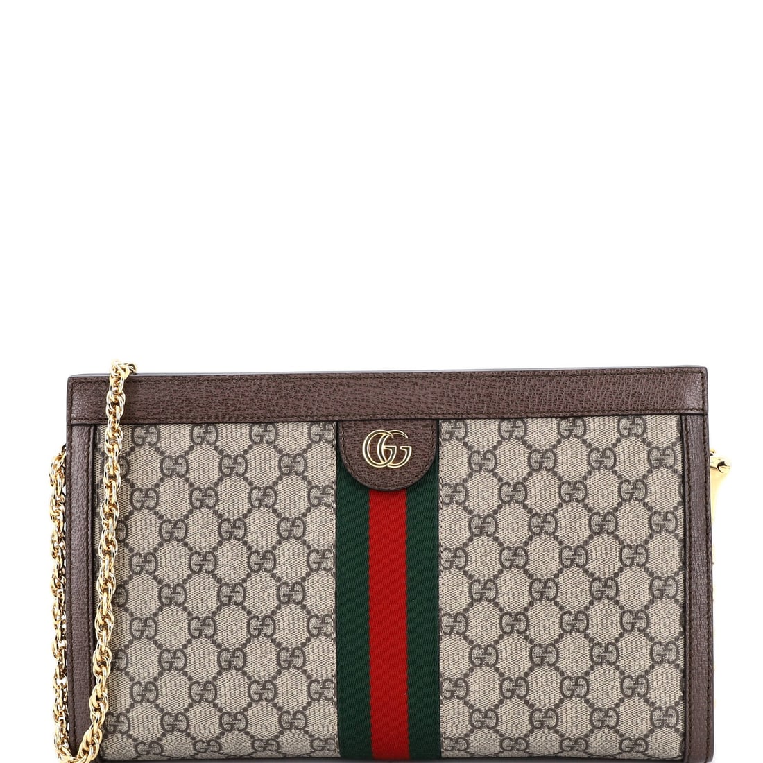 Medium Gucci Ophidia Chain Shoulder Bag GG Coated Canvas (1 of 7)