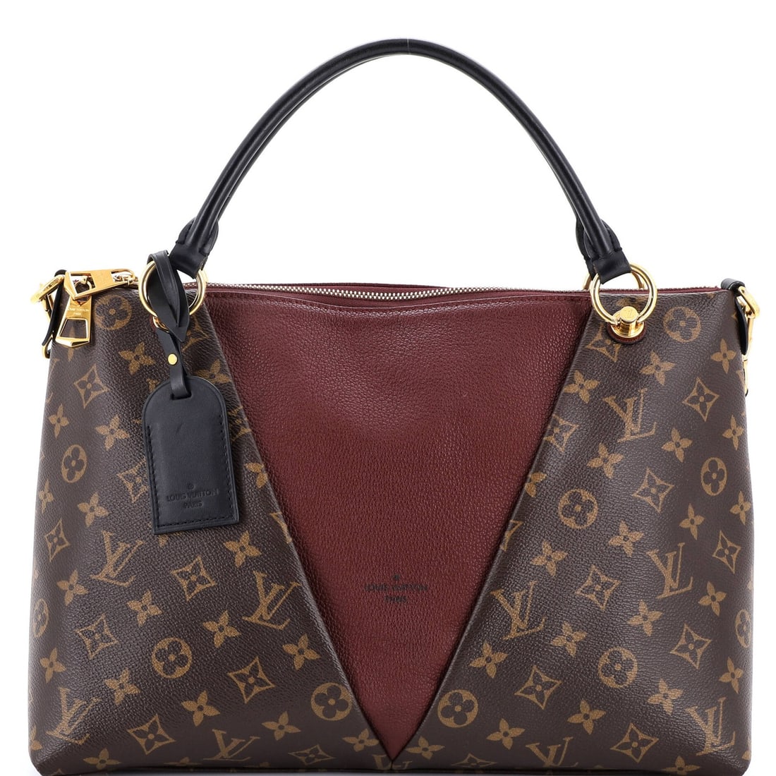 MM Louis Vuitton V Tote Monogram Canvas and Leather (1 of 5)