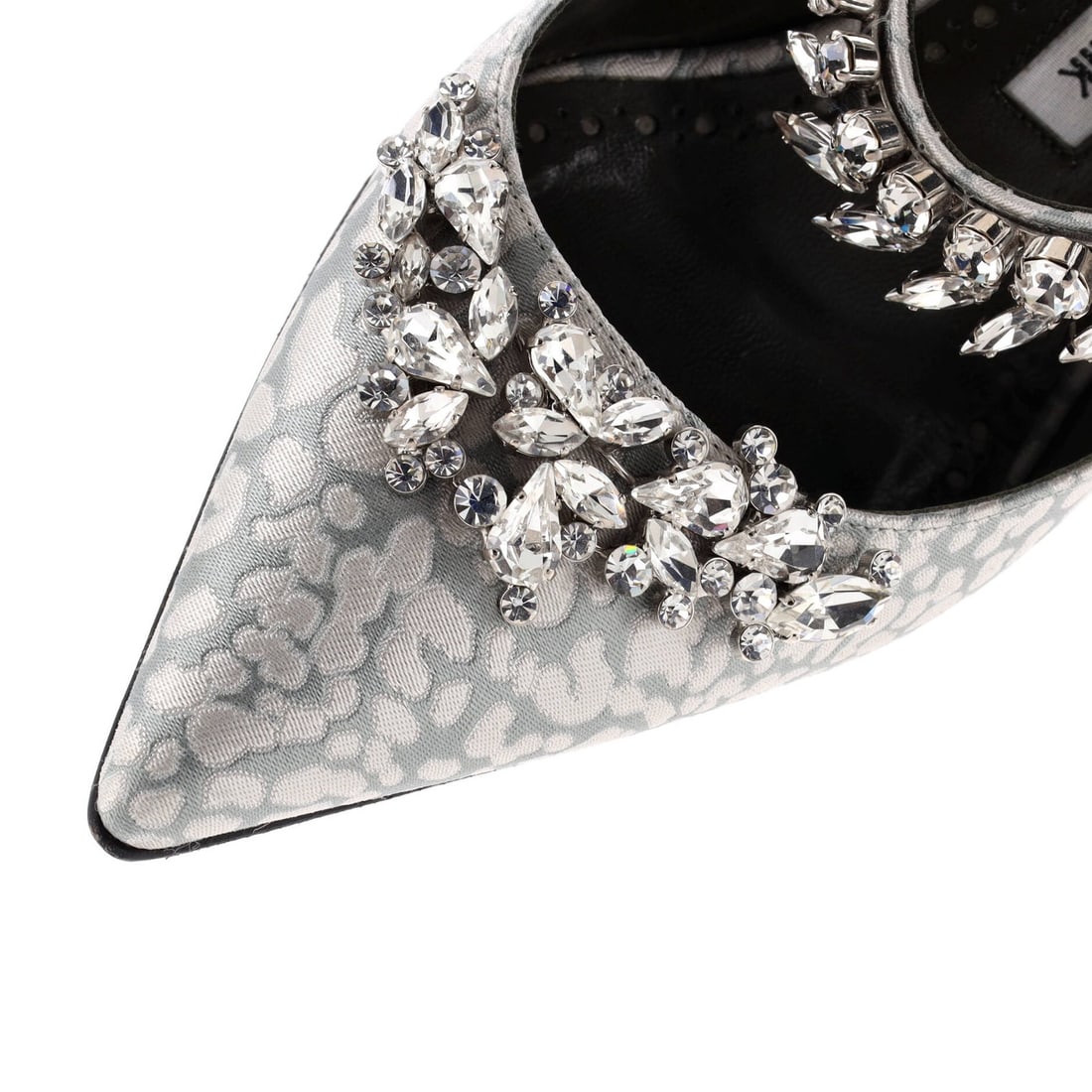 90 Manolo Blahnik Women's Lurum Heeled Mules Jacquard - 5