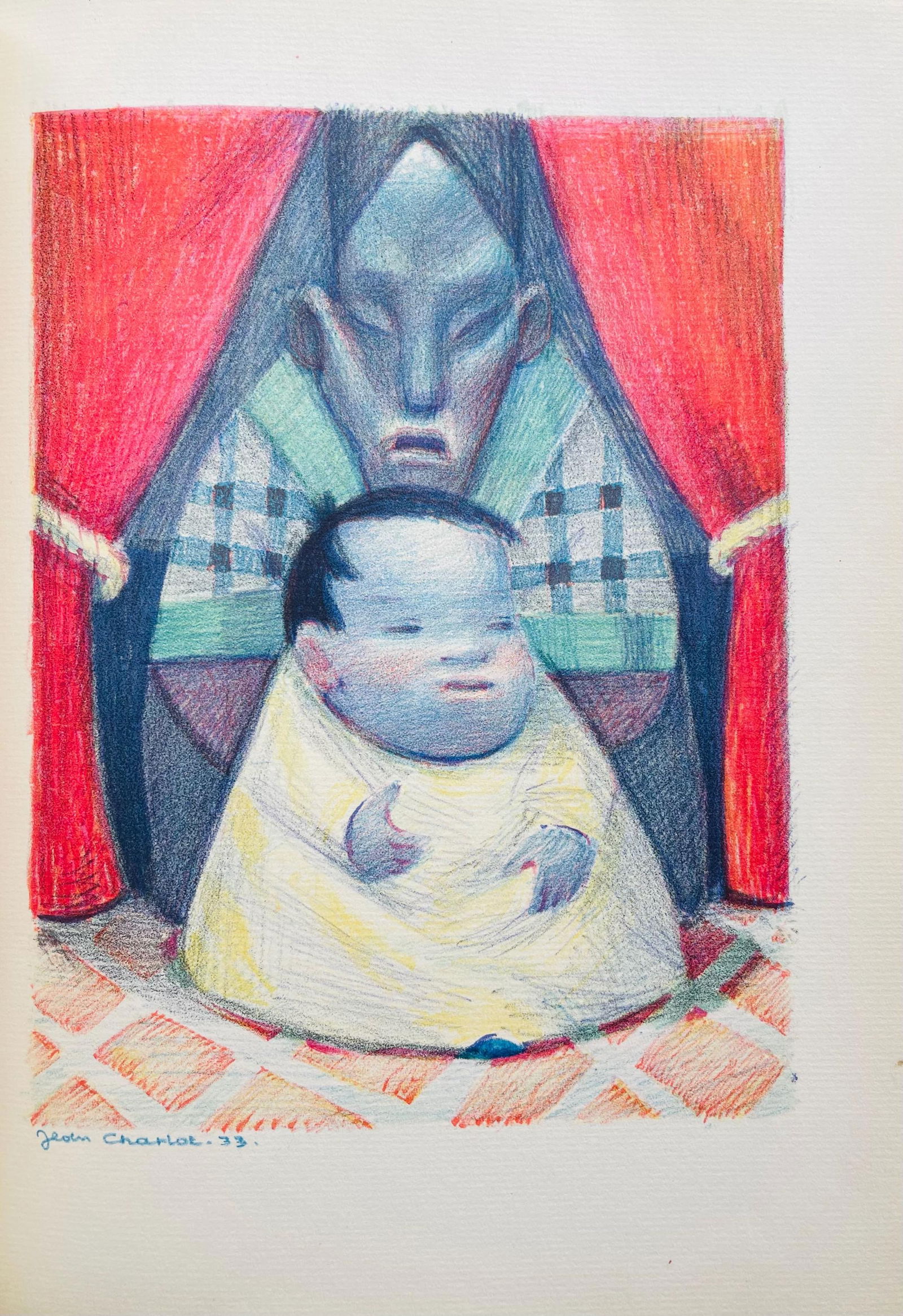 Lithograph - Jean Charlot - Composition - 5