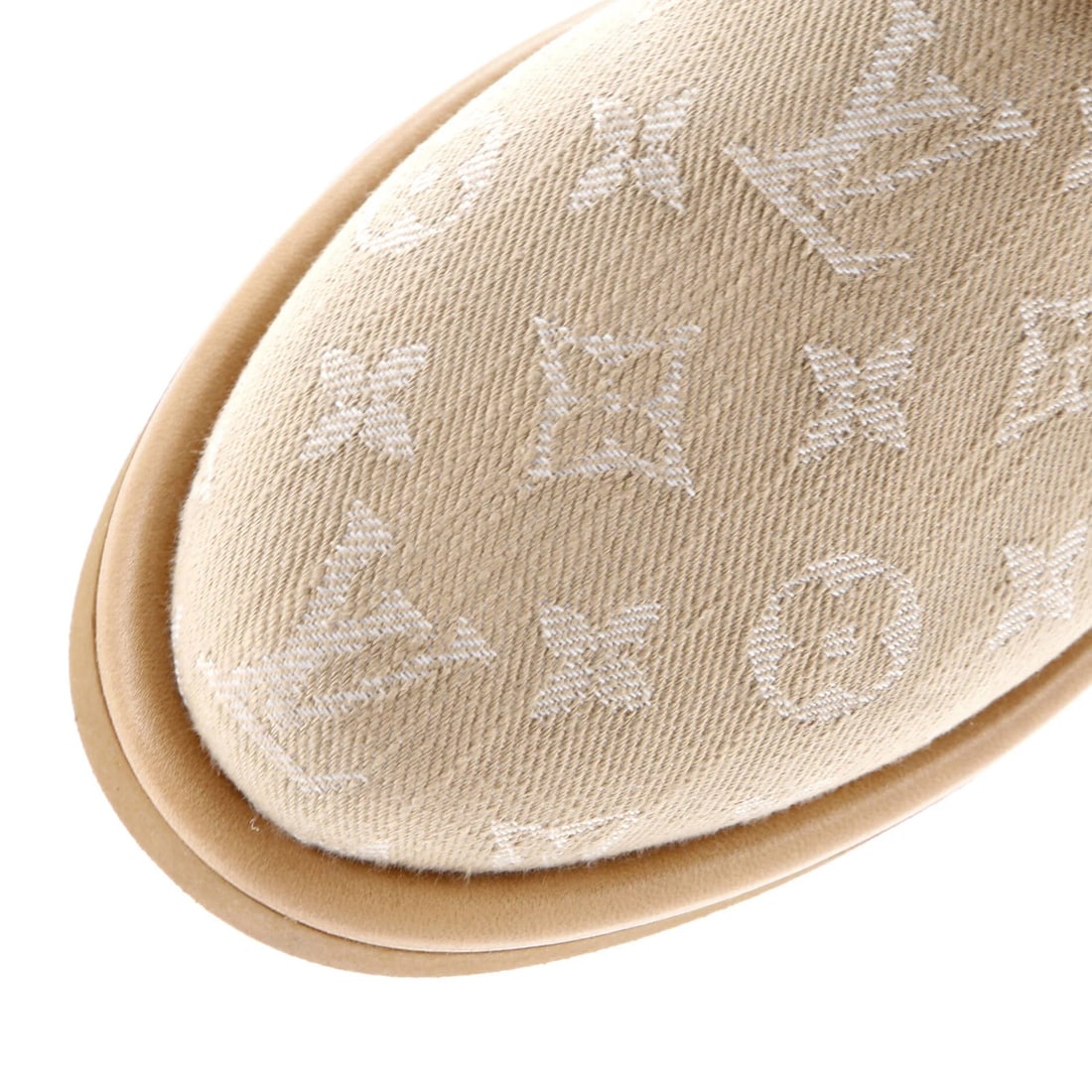 Denim Louis Vuitton Women's Aspen Platform Clogs Monogram - 5