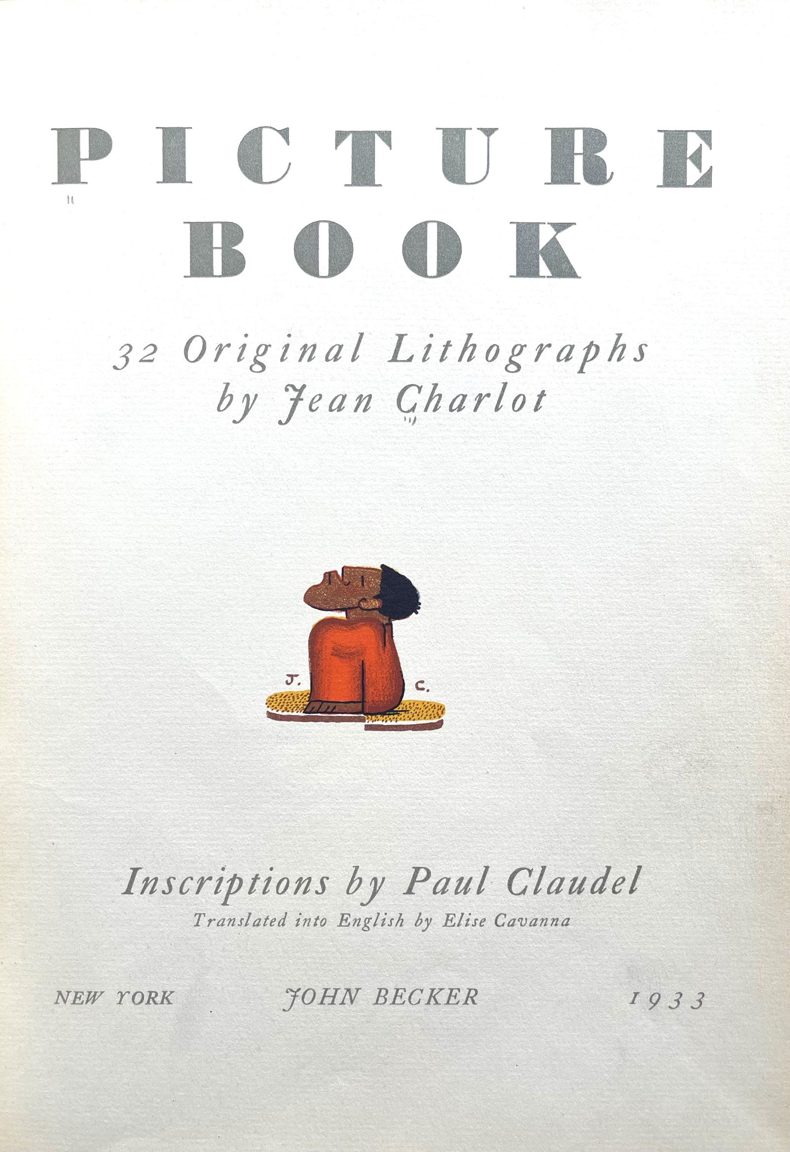 Lithograph - Jean Charlot - Composition - 8