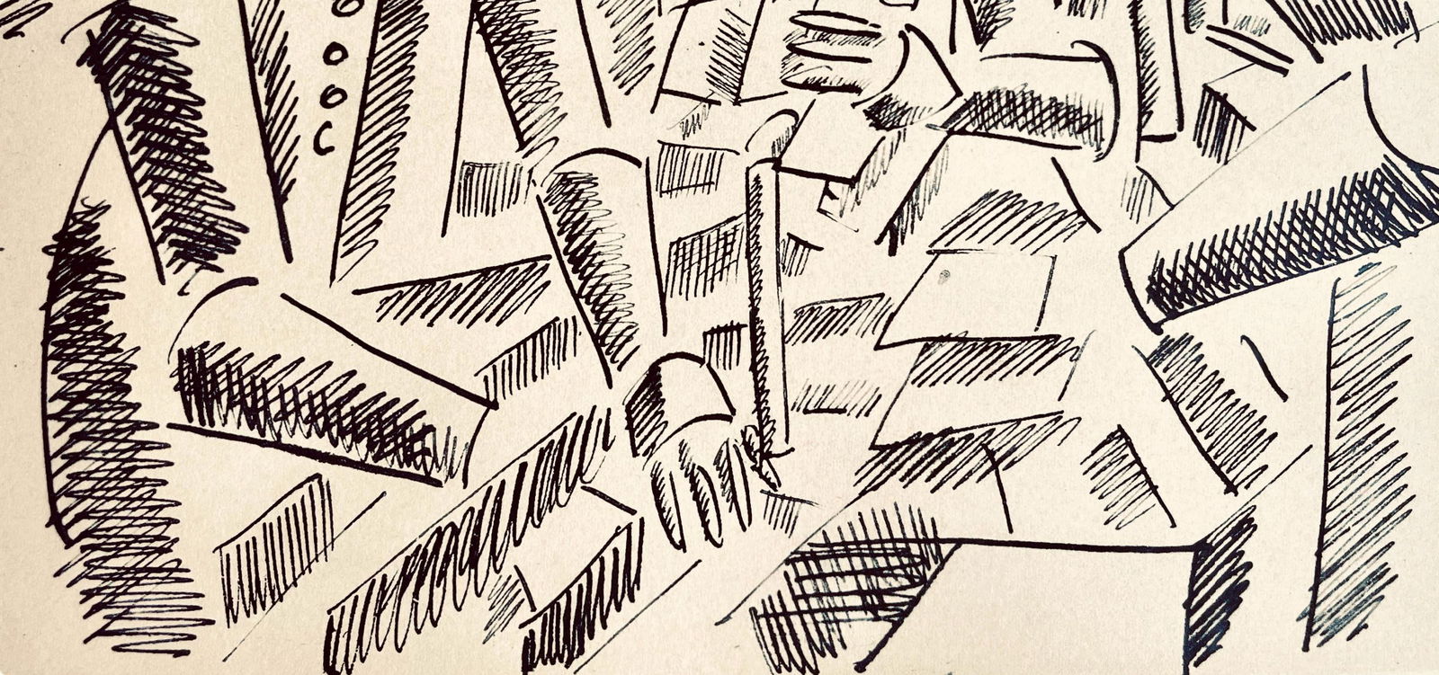 Lithograph - Fernand Lger - tude pour "La Partie de Cartes" - Dessins de Guerre 1915-16 - 4