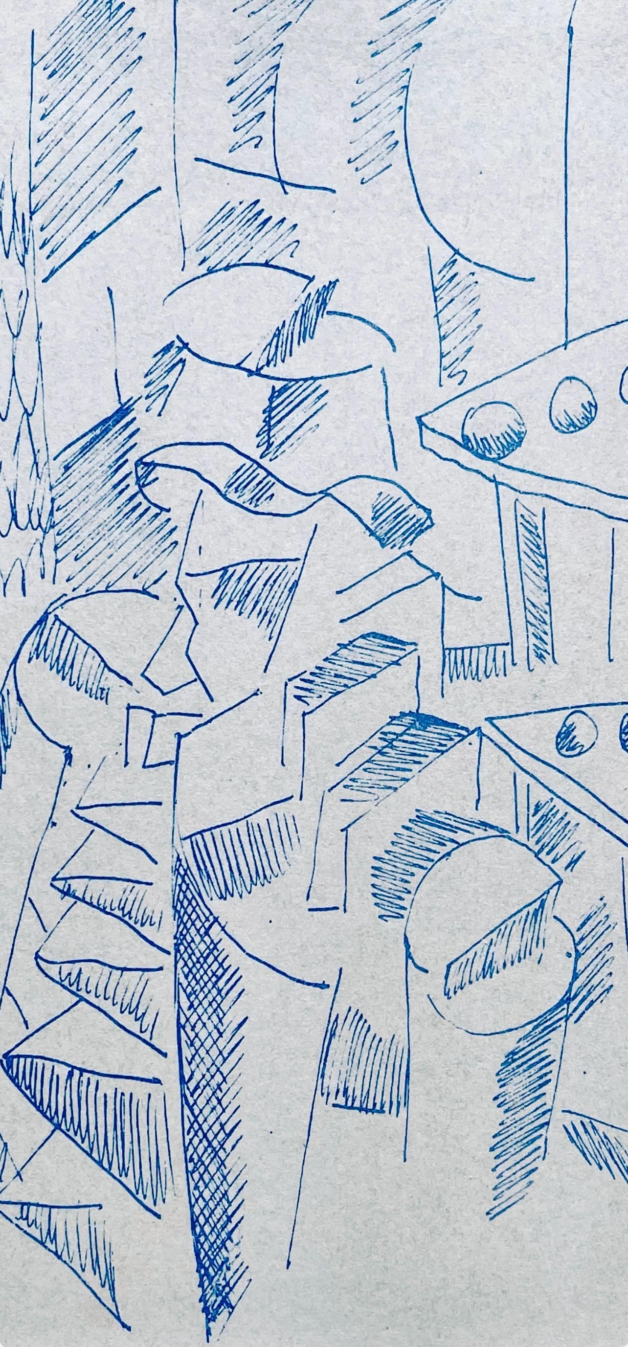 Lithograph - Fernand Lger - Soldat assis - Dessins de Guerre 1915-16 - 2