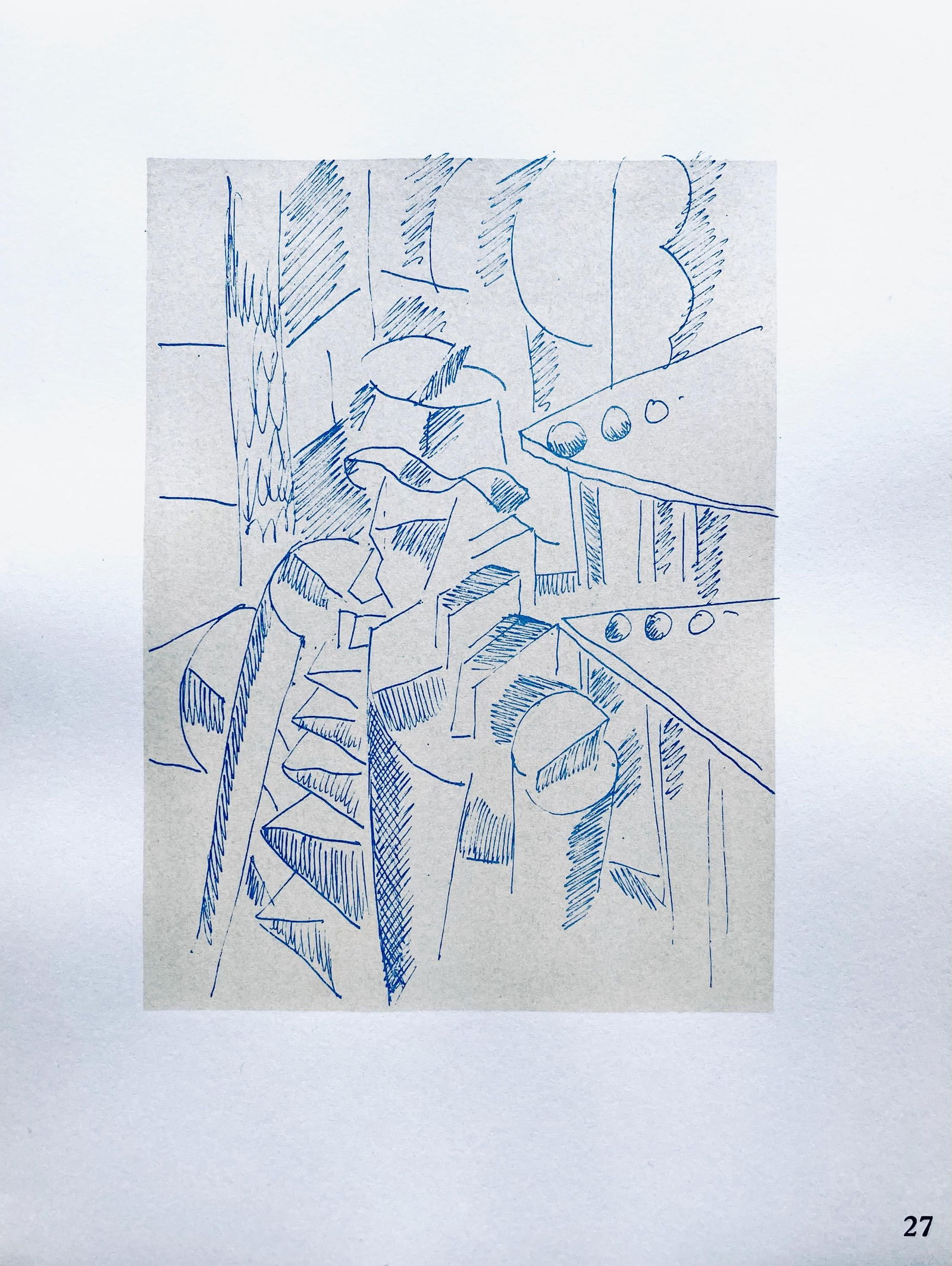 Lithograph - Fernand Lger - Soldat assis - Dessins de Guerre 1915-16 - 5