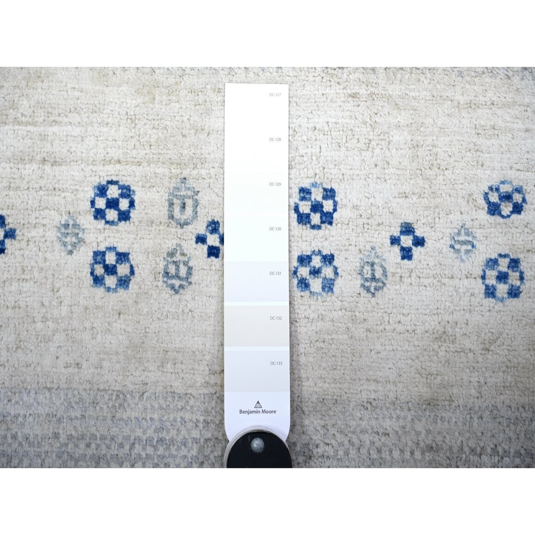 Rug 6'x8'8" Gray Kashkuli Gabbeh Pure Wool Hand Knotted Oriental - 3