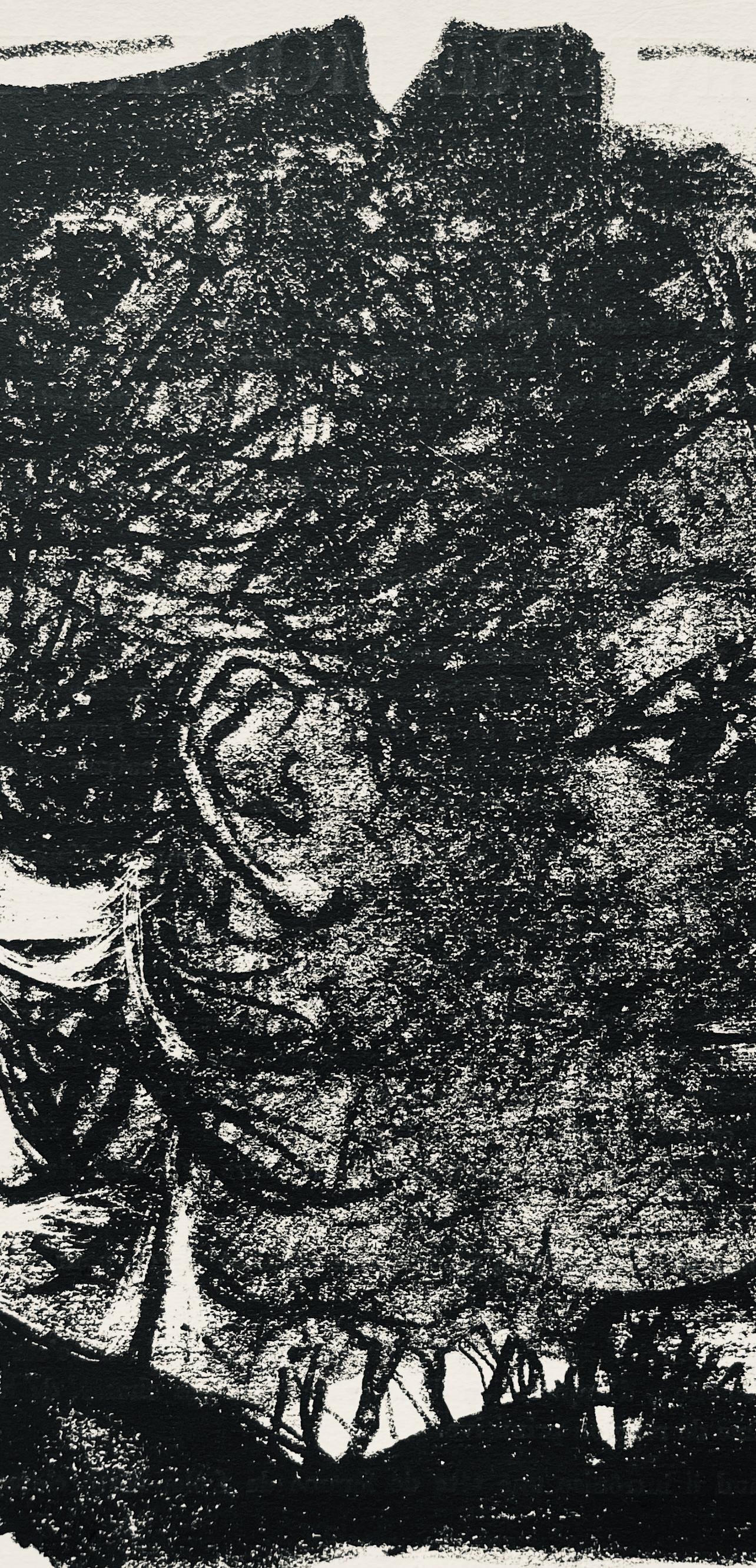 Lithograph - Andr Marchand - Composition - pierre feu provence noire - 4