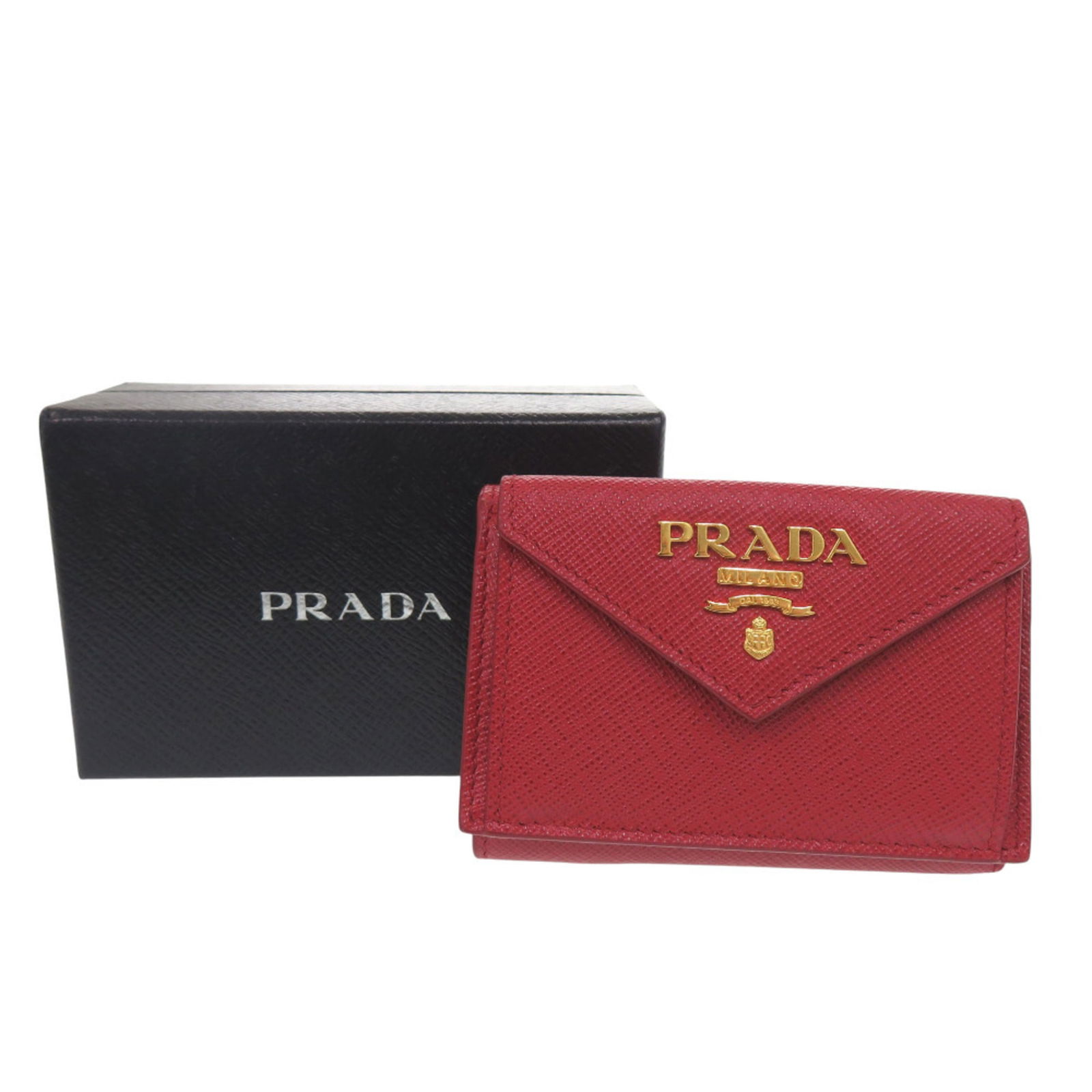 Saffiano Metal - Prada Wallet (Tri-Fold) Leather - 2