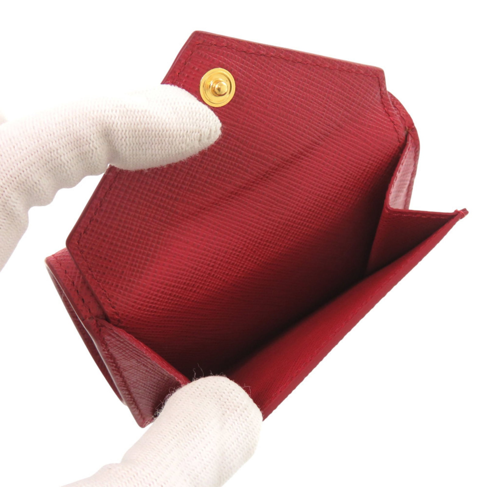 Saffiano Metal - Prada Wallet (Tri-Fold) Leather - 5