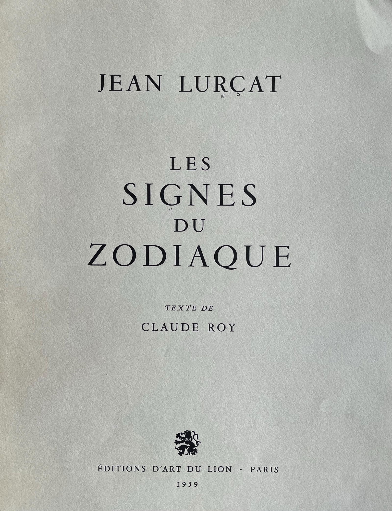 Lithograph - Jean Lurat - Le Blier (Aires) - Les Signes du zodiaque - 6