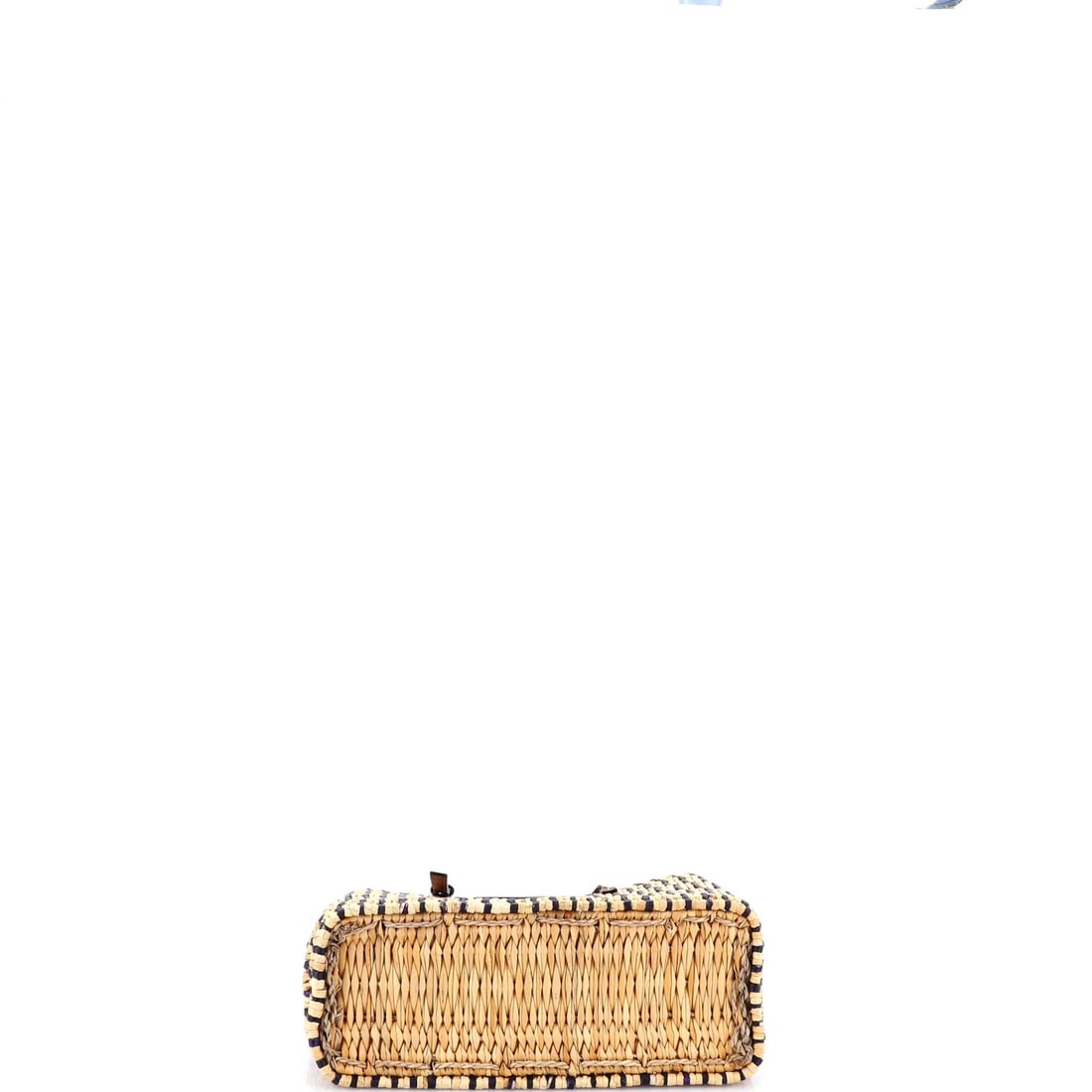 Small Loewe Paula's Ibiza Square Basket Tote Woven Reed with Leather - 4