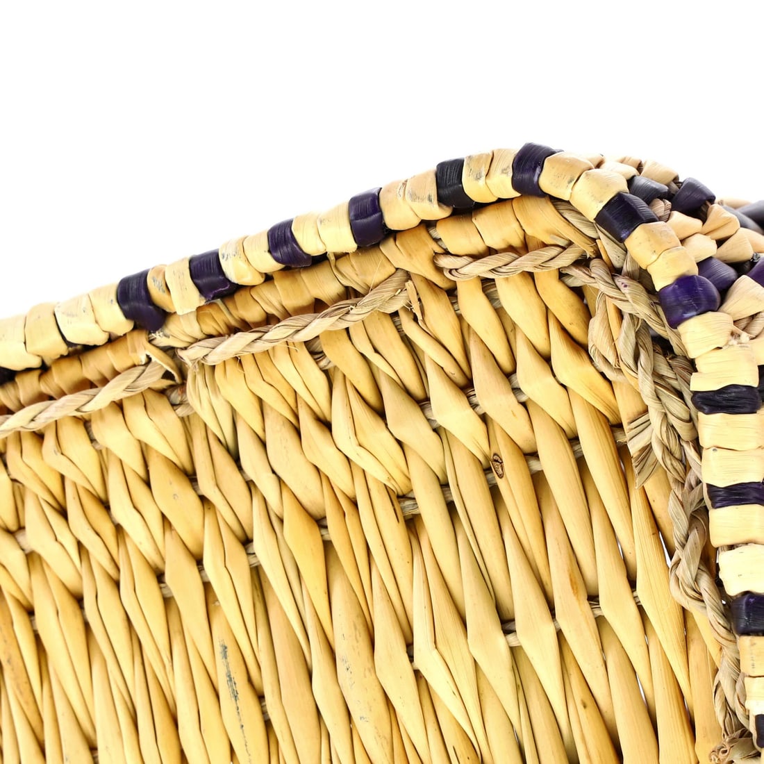 Small Loewe Paula's Ibiza Square Basket Tote Woven Reed with Leather - 6