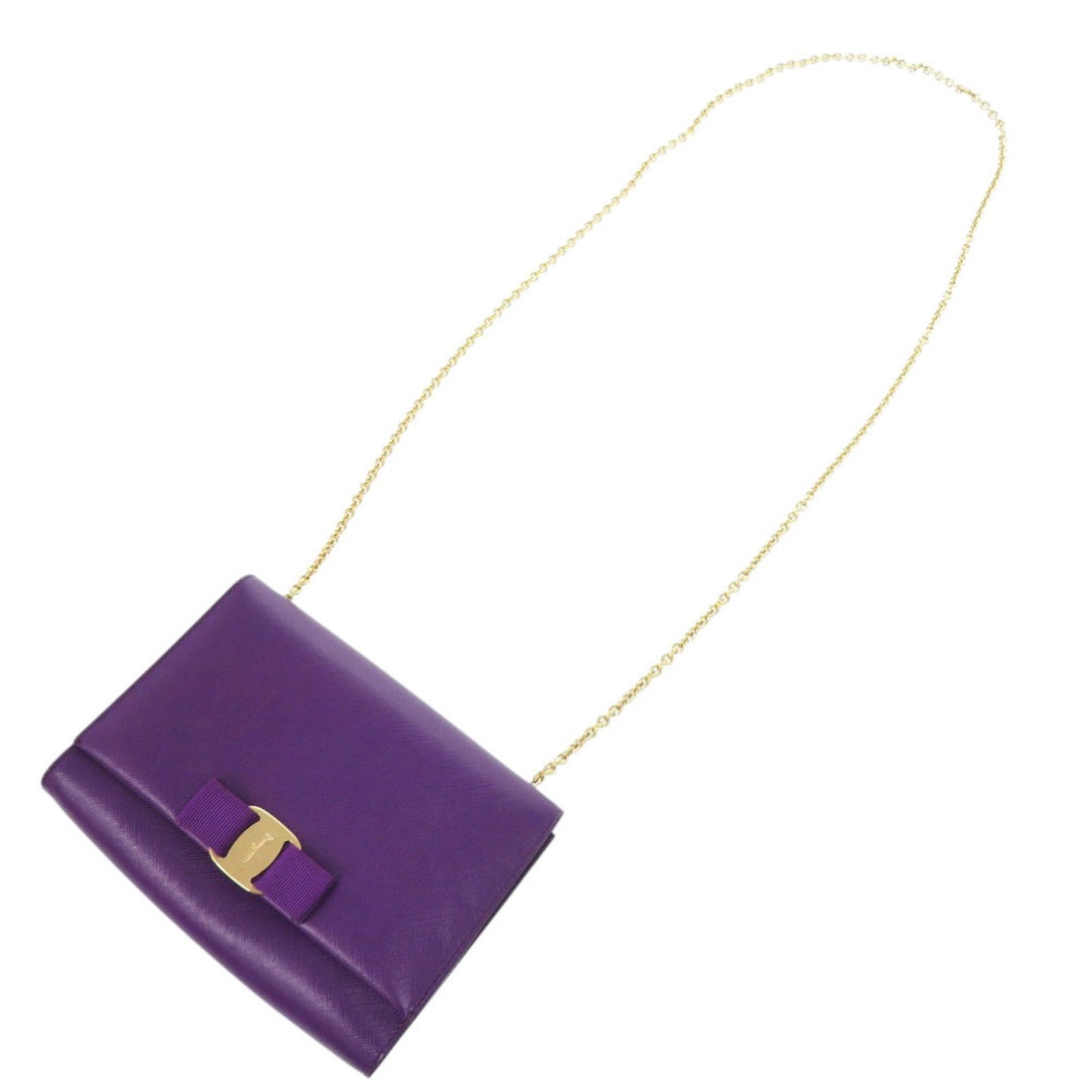 Leather Salvatore Ferragamo Shoulder Bag - 6