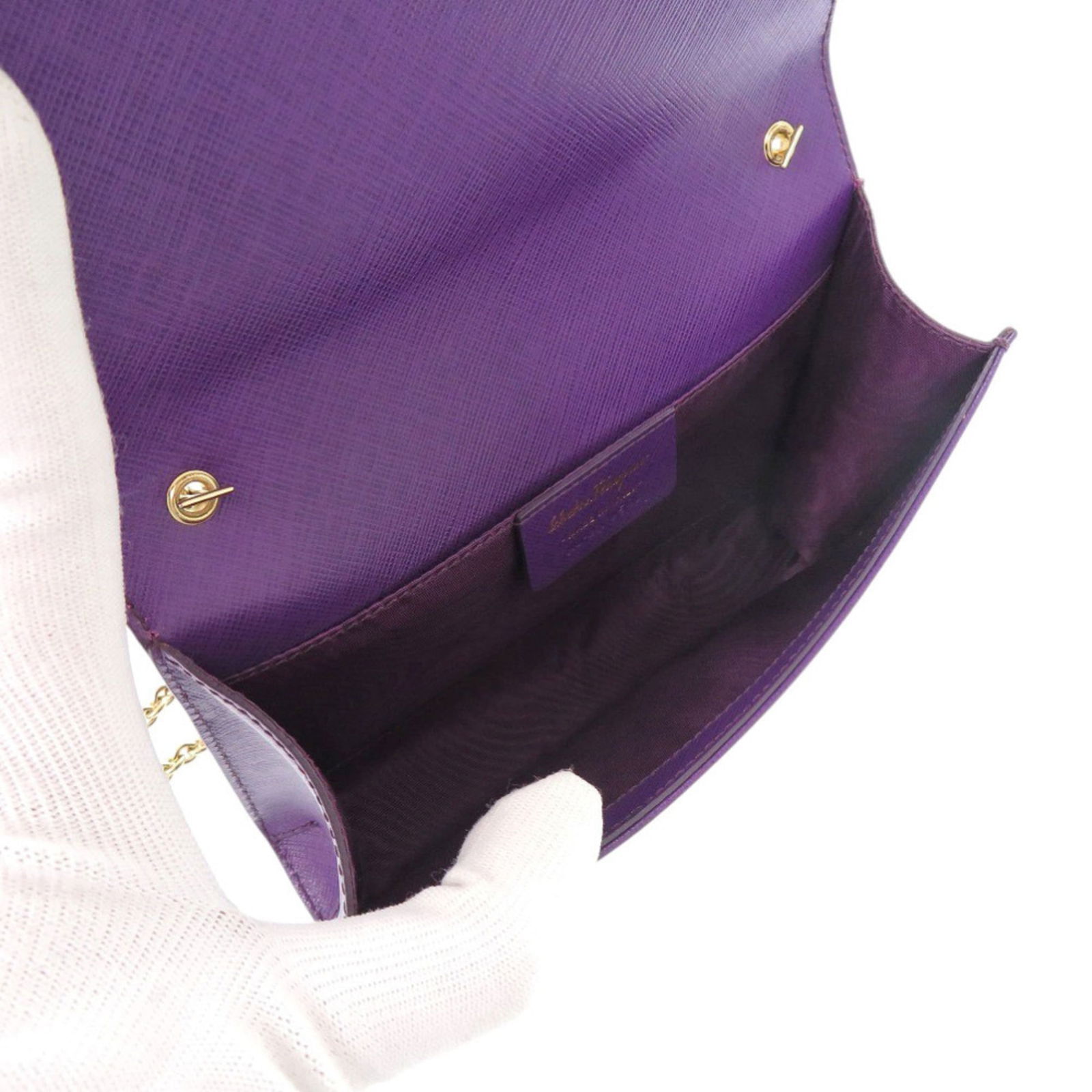 Leather Salvatore Ferragamo Shoulder Bag - 7