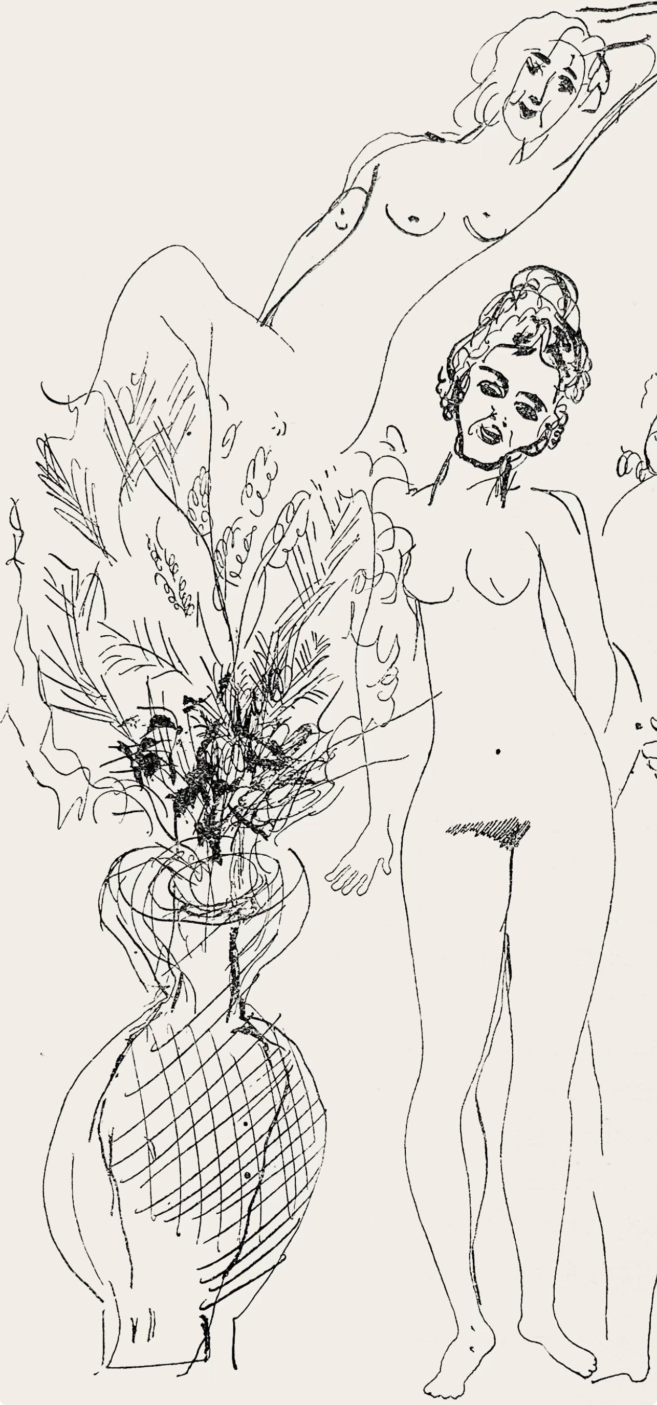 Lithograph - Marc Chagall - Composition - Suite Provinciale avec 92 dessins indits de Marc Chagall - 3