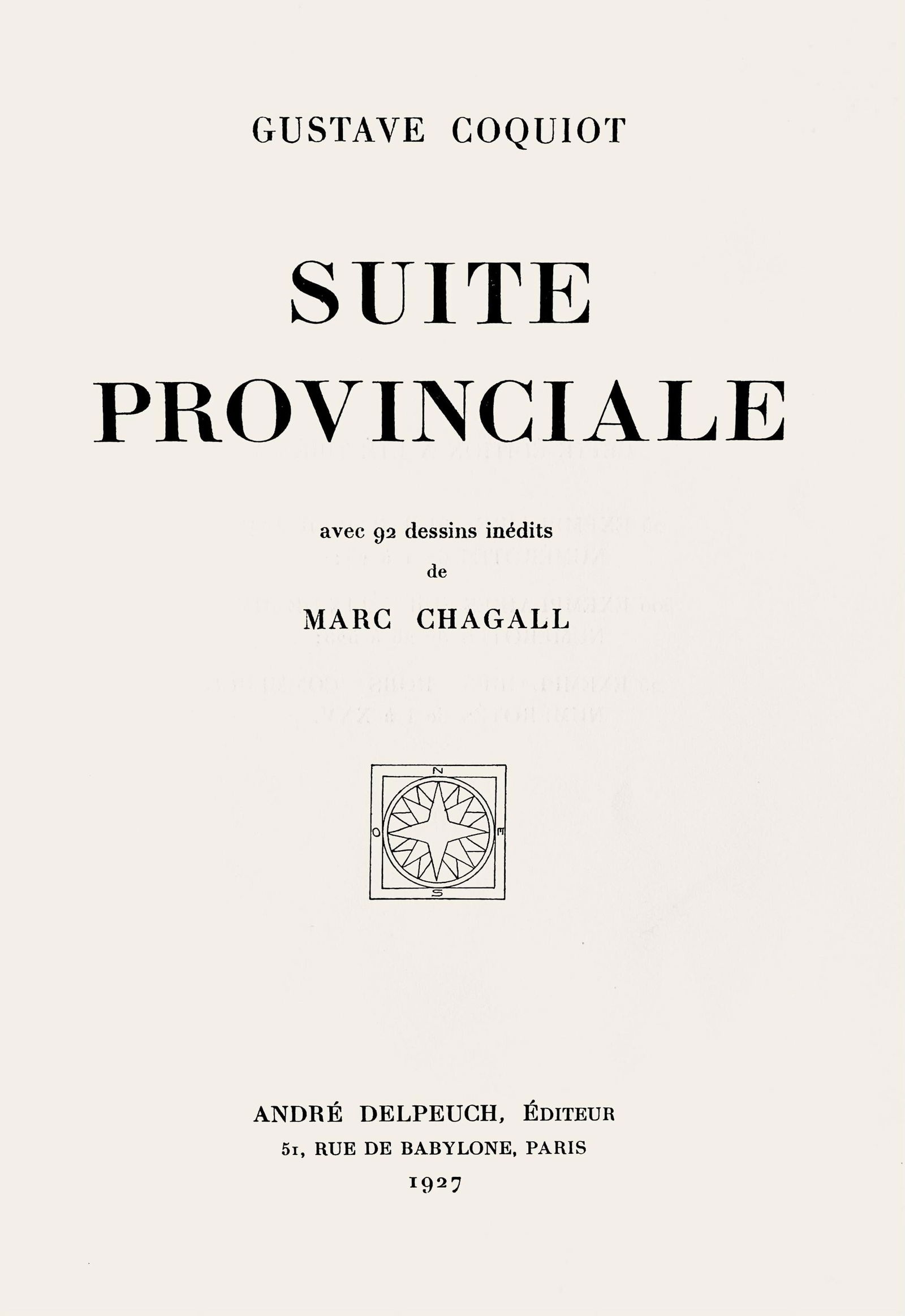 Lithograph - Marc Chagall - Composition - Suite Provinciale avec 92 dessins indits de Marc Chagall - 7