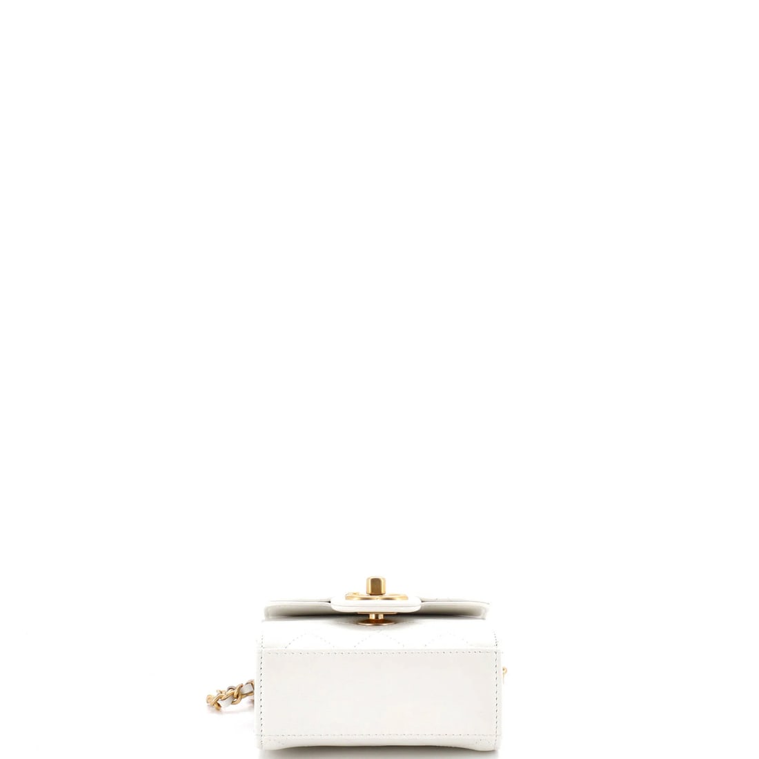 Mini Chanel Chic Pearls Flap Clutch with Chain Quilted Goatskin - 5