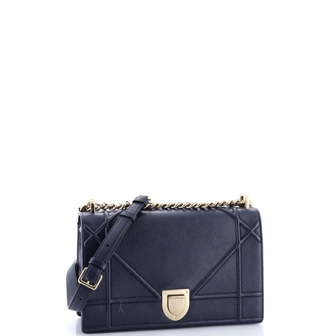 Medium Christian Dior Diorama Flap Bag Grained Calfskin - 2