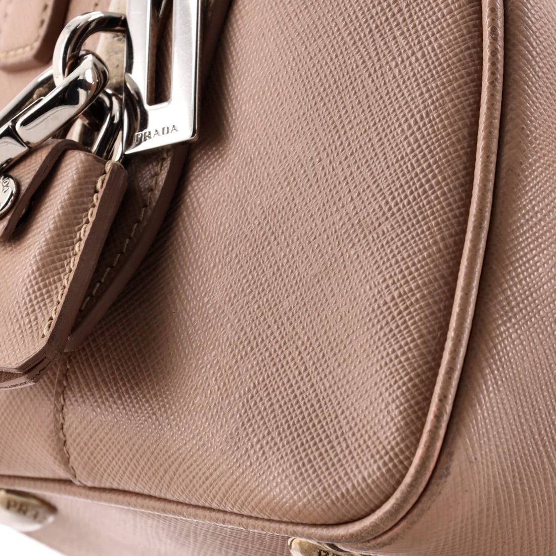 Small Prada Lux Convertible Boston Bag Saffiano Leather - 6