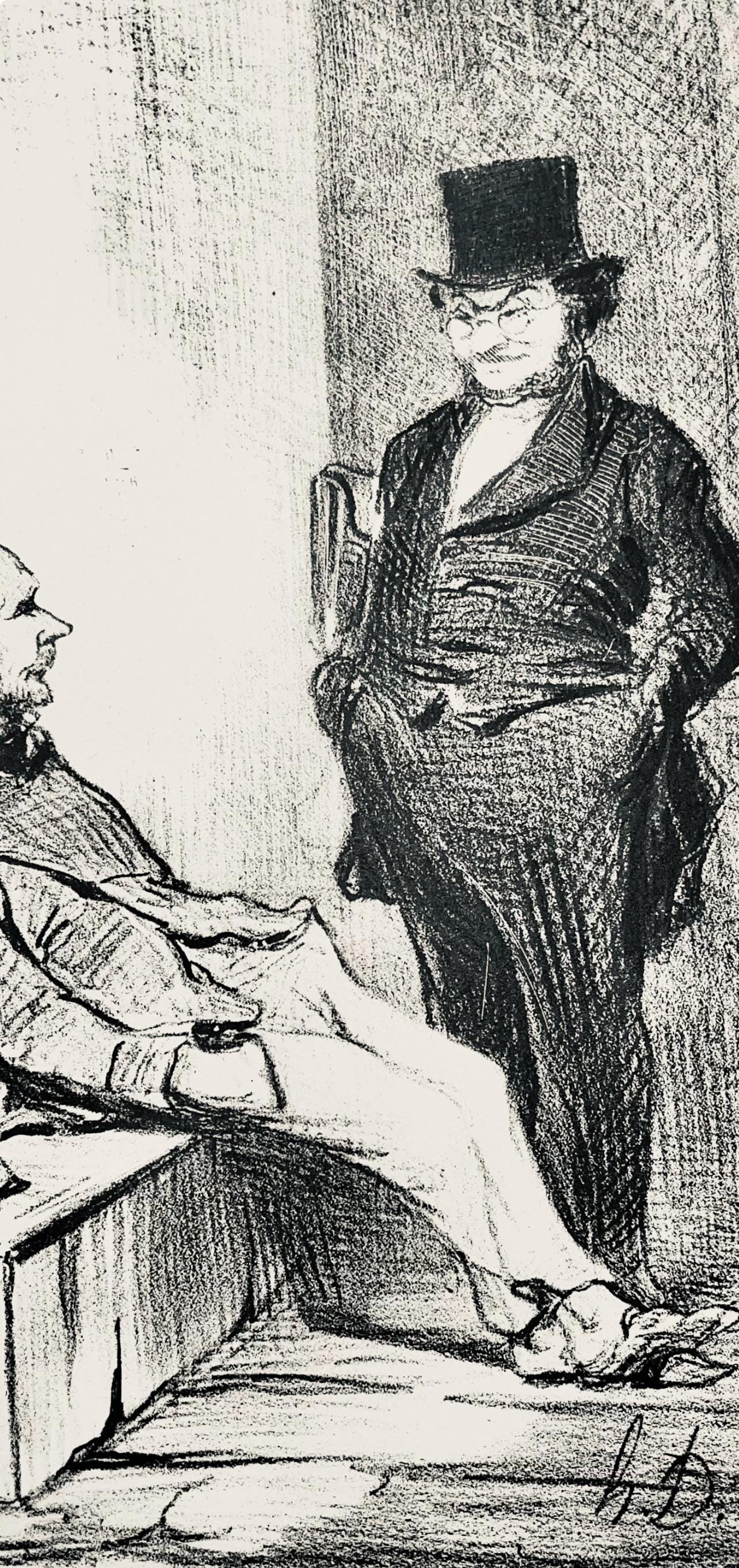 Lithograph - Honor Daumier - Composition - Law and Justice - 3